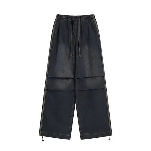 VIBE Vintage washed black baggy wide leg jeans Size US 33 - 5 Thumbnail