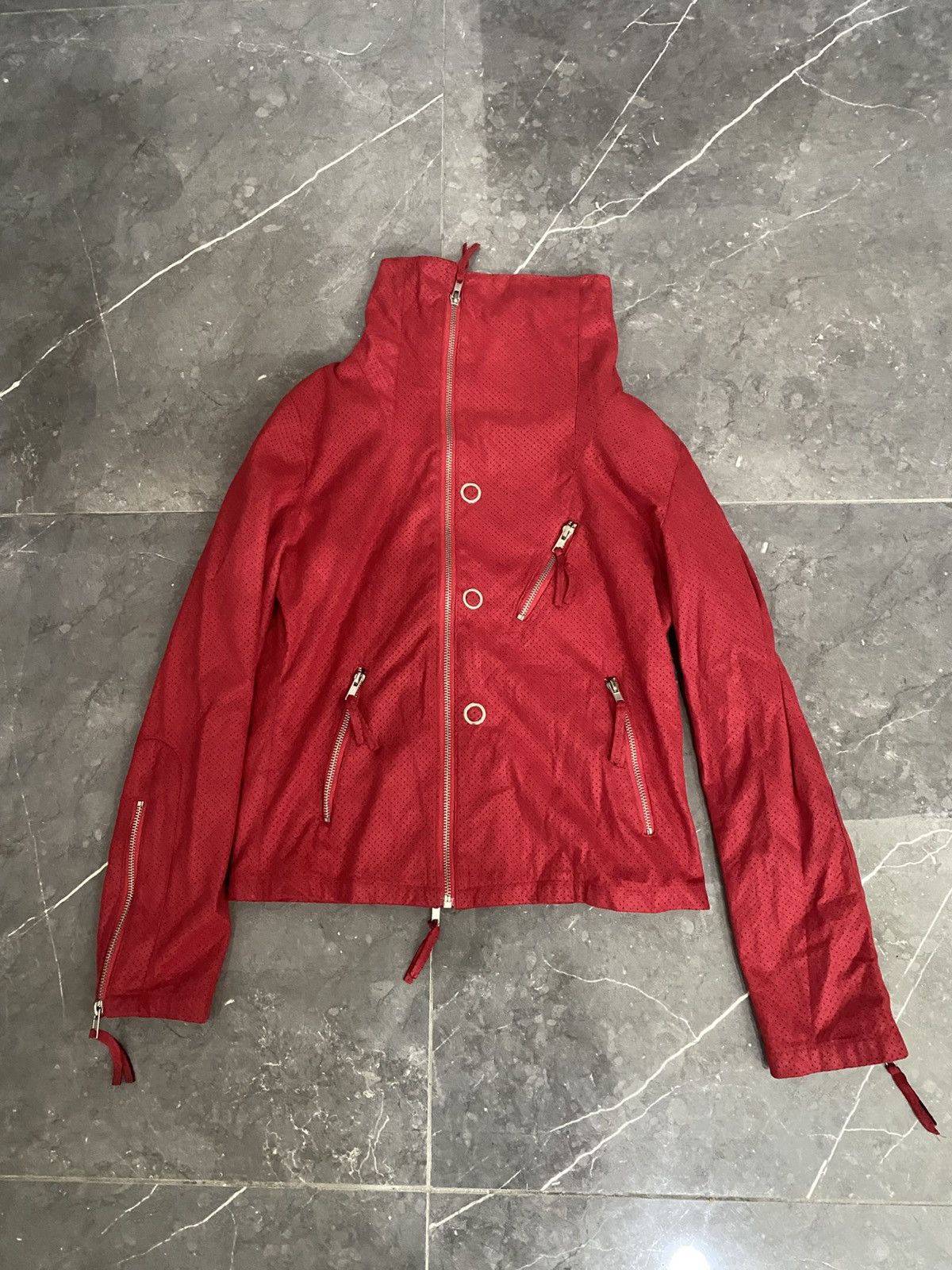 Hedi Slimane Nenamaria Jacket Biker Waxed Hedi Boys Styled Size US M / EU 48-50 / 2 - 1 Thumbnail