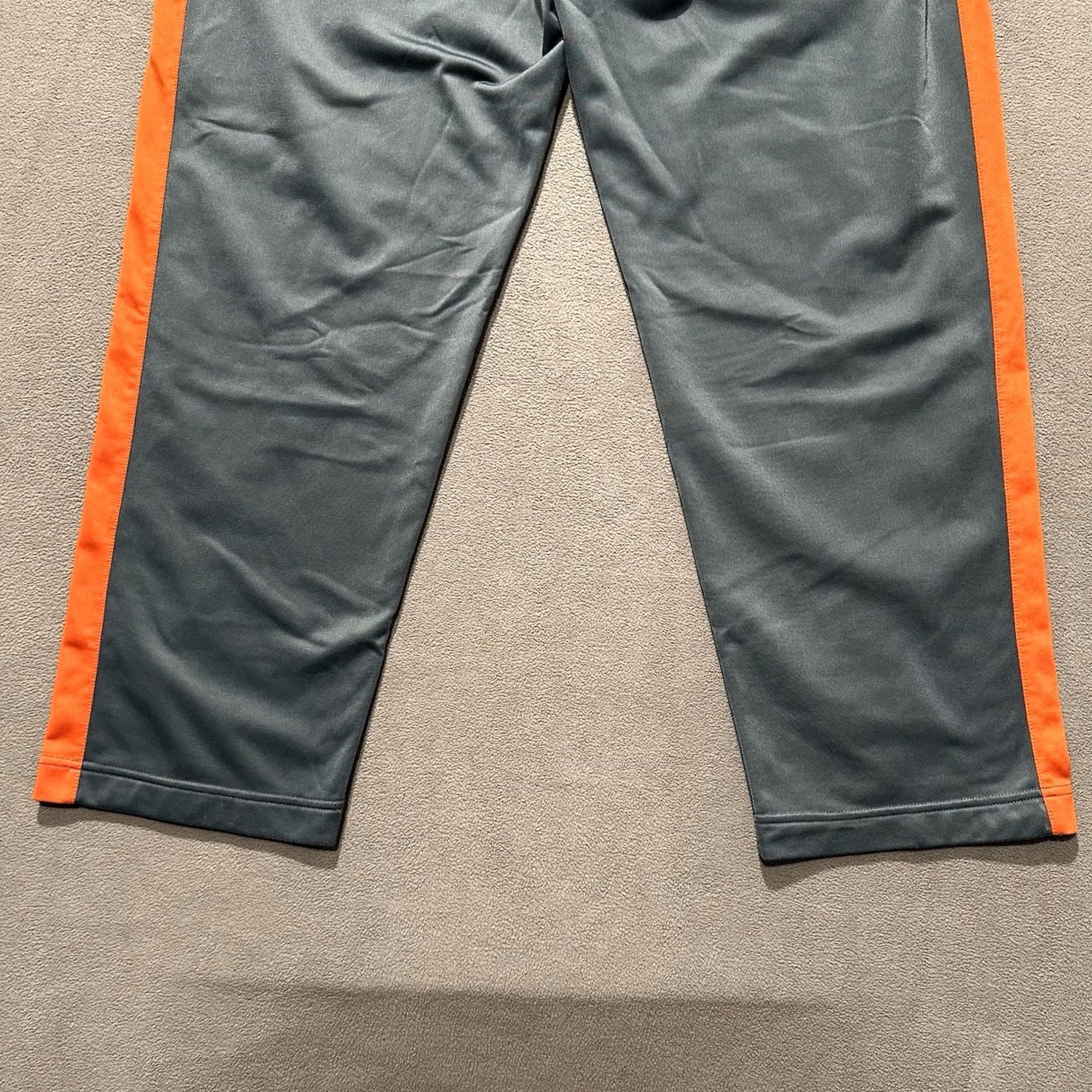 Nike VINTAGE Nike Track Pants Mens Large Gray Polyester Straight Relaxed Fit Swoosh Air Force Falcons Football Size US 33 - 6 Thumbnail