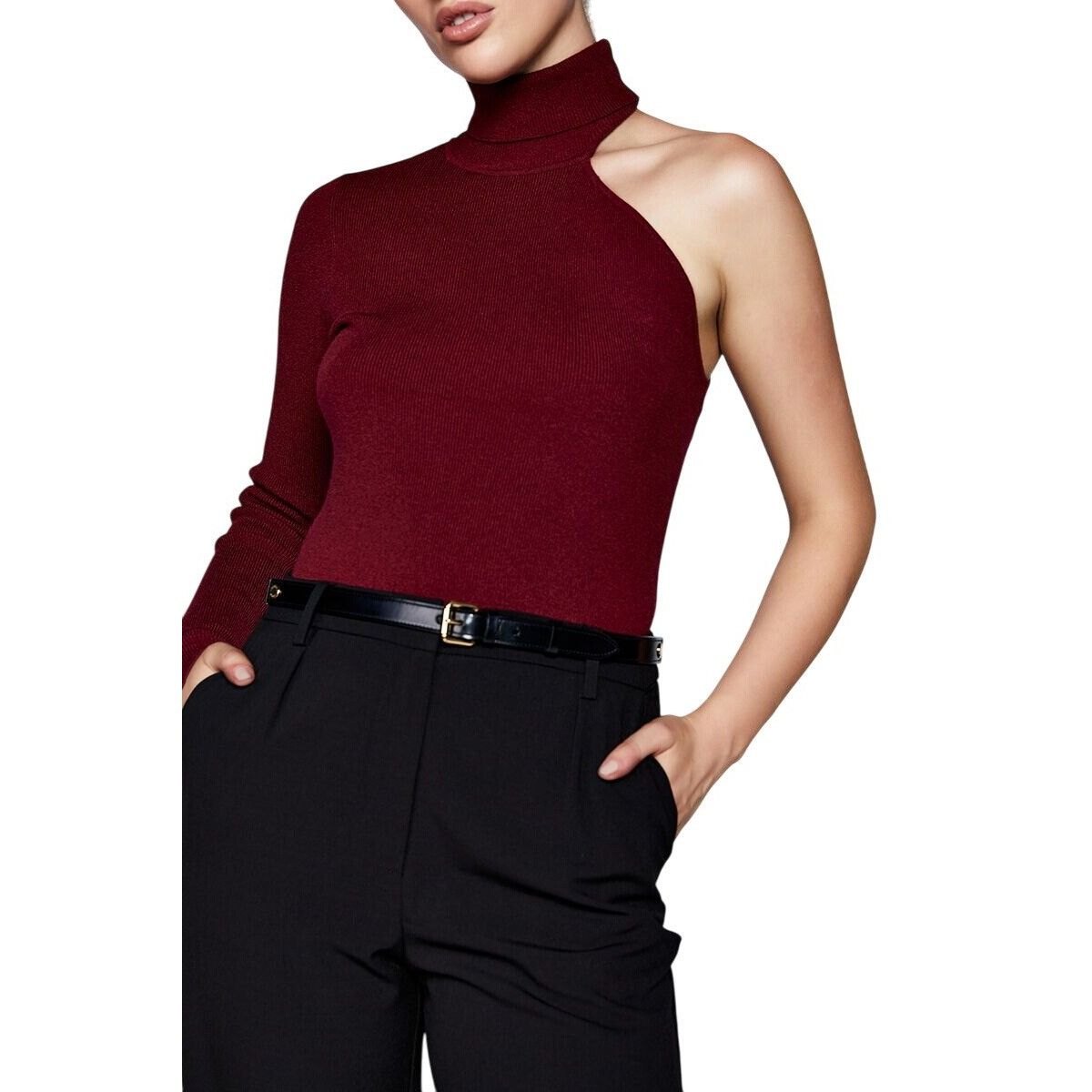 Other Bardot One-Shoulder Knit Turtleneck, Size XS, New Size XS / US 0-2 / IT 36-38 - 3 Thumbnail