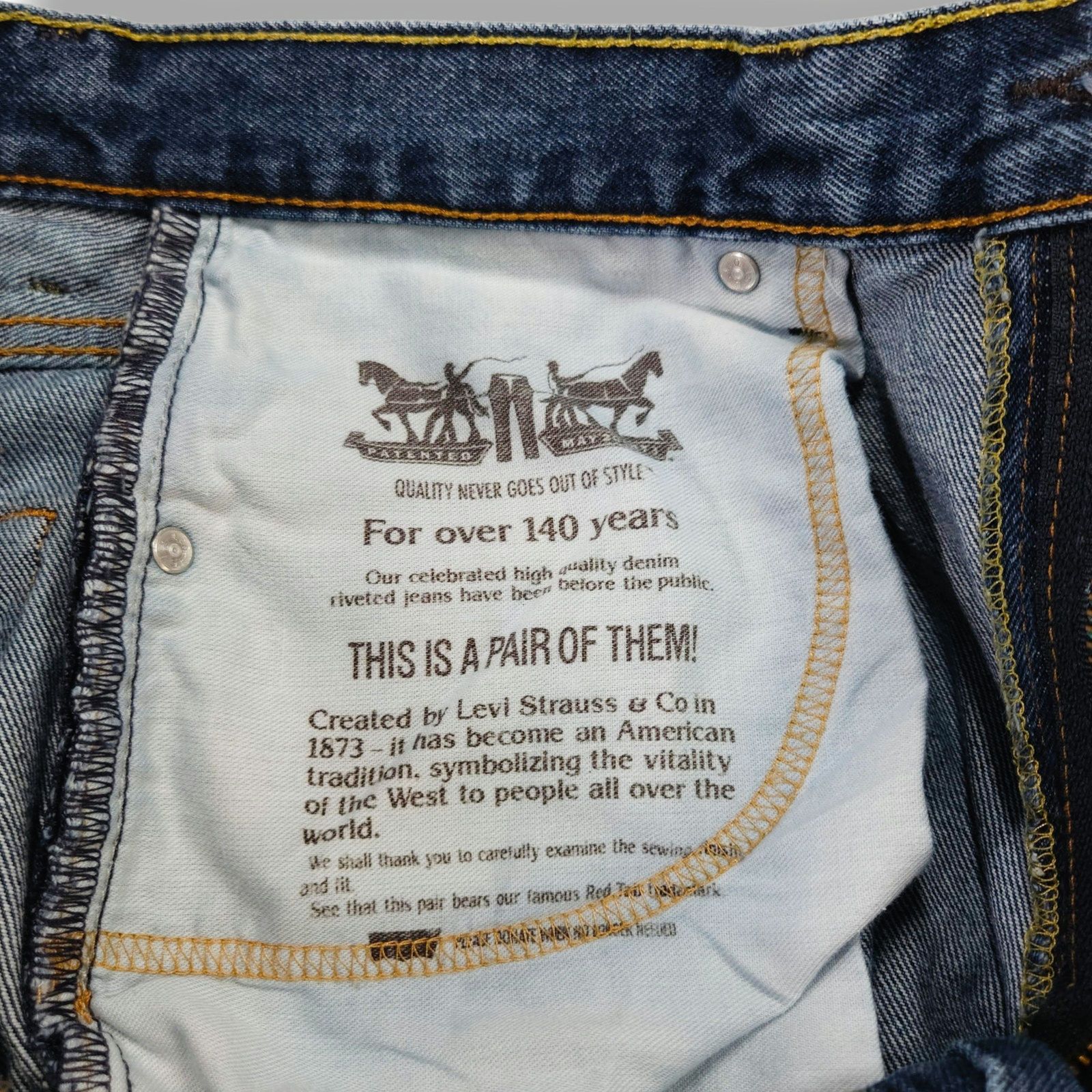 Levi's Levi’s 550 Relaxed Fit Taper Jeans W36 L30 Medium Y2K VTG Size US 36 / EU 52 - 6 Thumbnail