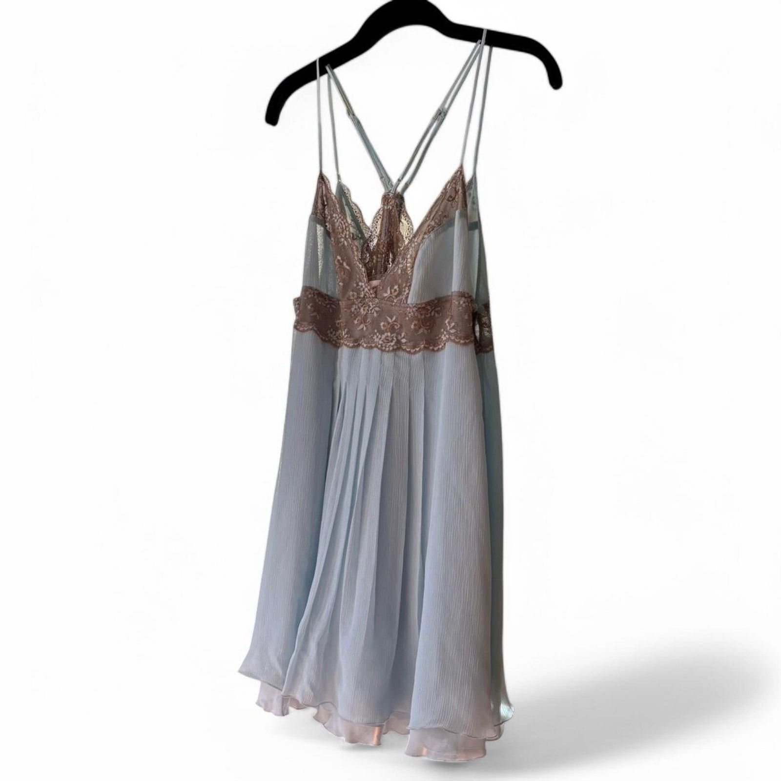 Victoria's Secret Victoria's Secret Light Blue Lingerie Slip Dress Medium Size M / US 6-8 / IT 42-44 - 3 Thumbnail