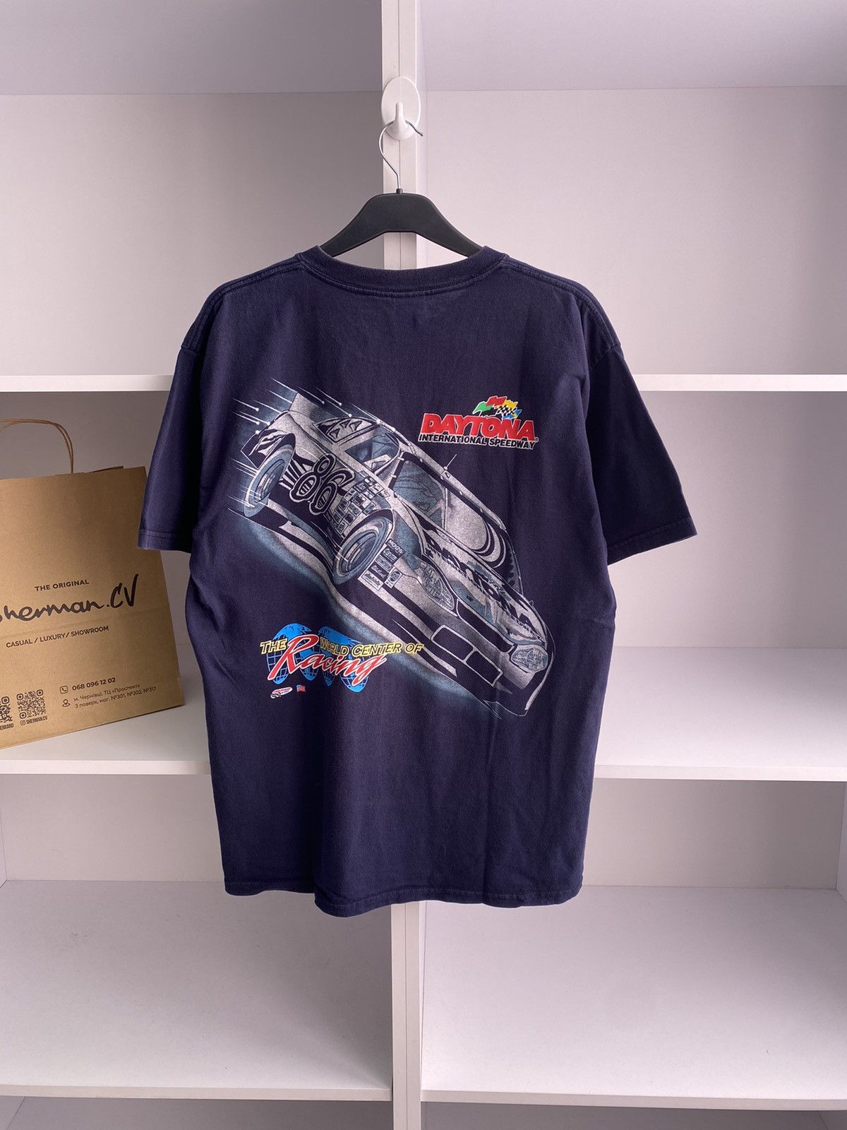 Daytona × Vintage Vintage Daytona Overprinted racing tee Size US L / EU 52-54 / 3 - 1 Thumbnail