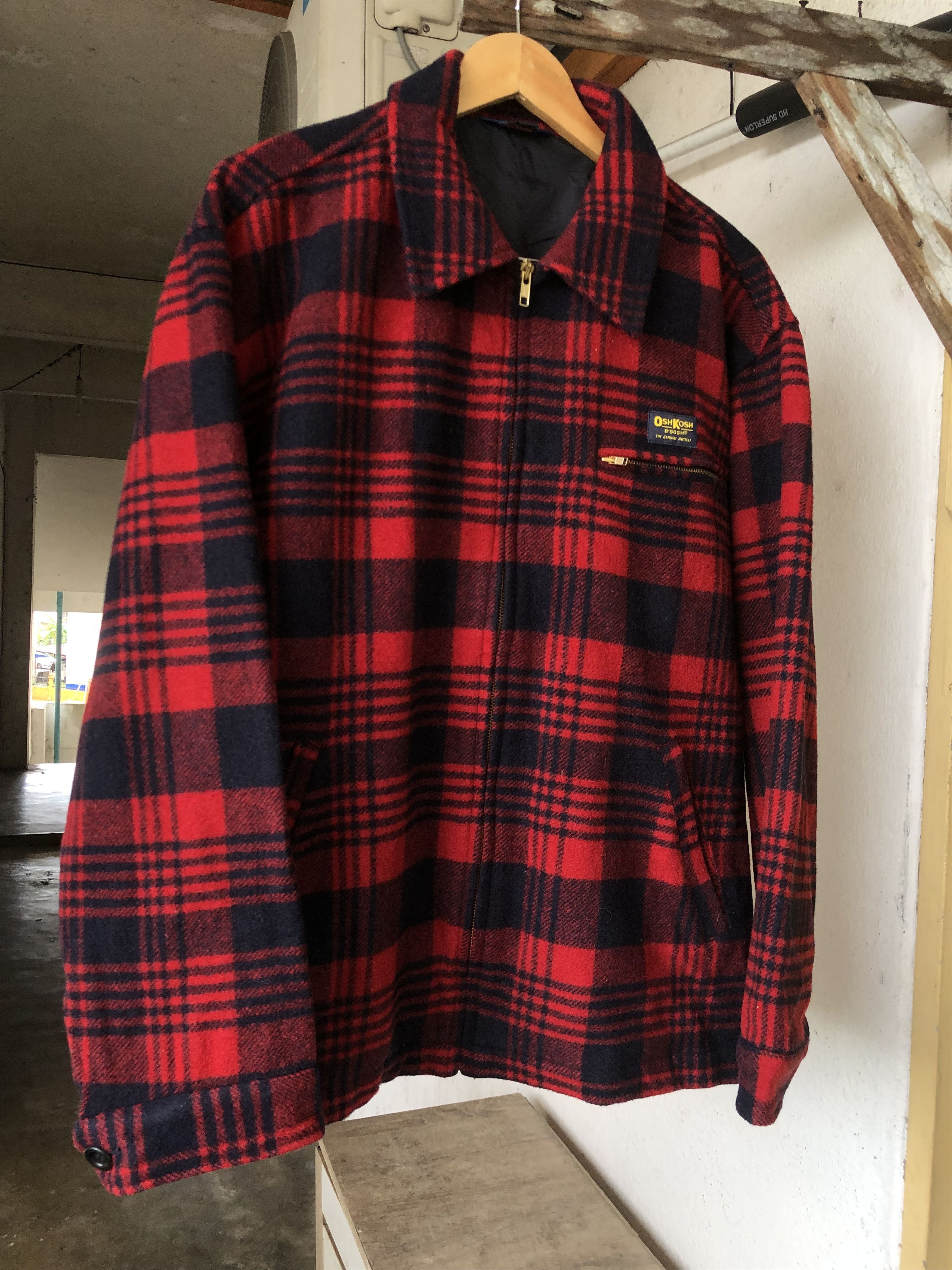 Oshkosh Vintage Oshkosh Mackinaw Wool Cruiser Jacket Size US L / EU 52-54 / 3 - 5 Thumbnail