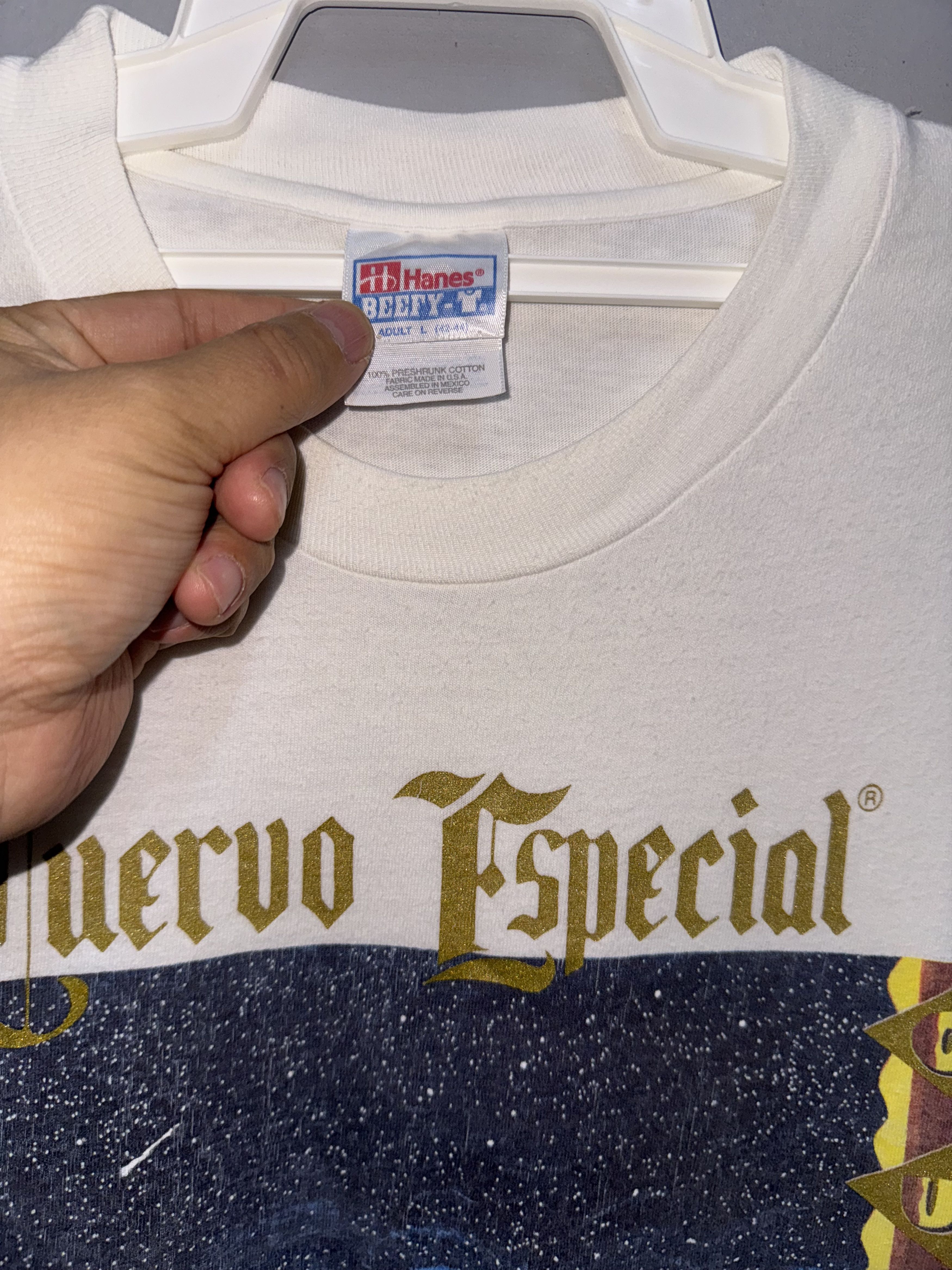 Hanes Jose Cuervo Especial Tequila Beer Vintage Shirt Size US L / EU 52-54 / 3 - 3 Thumbnail