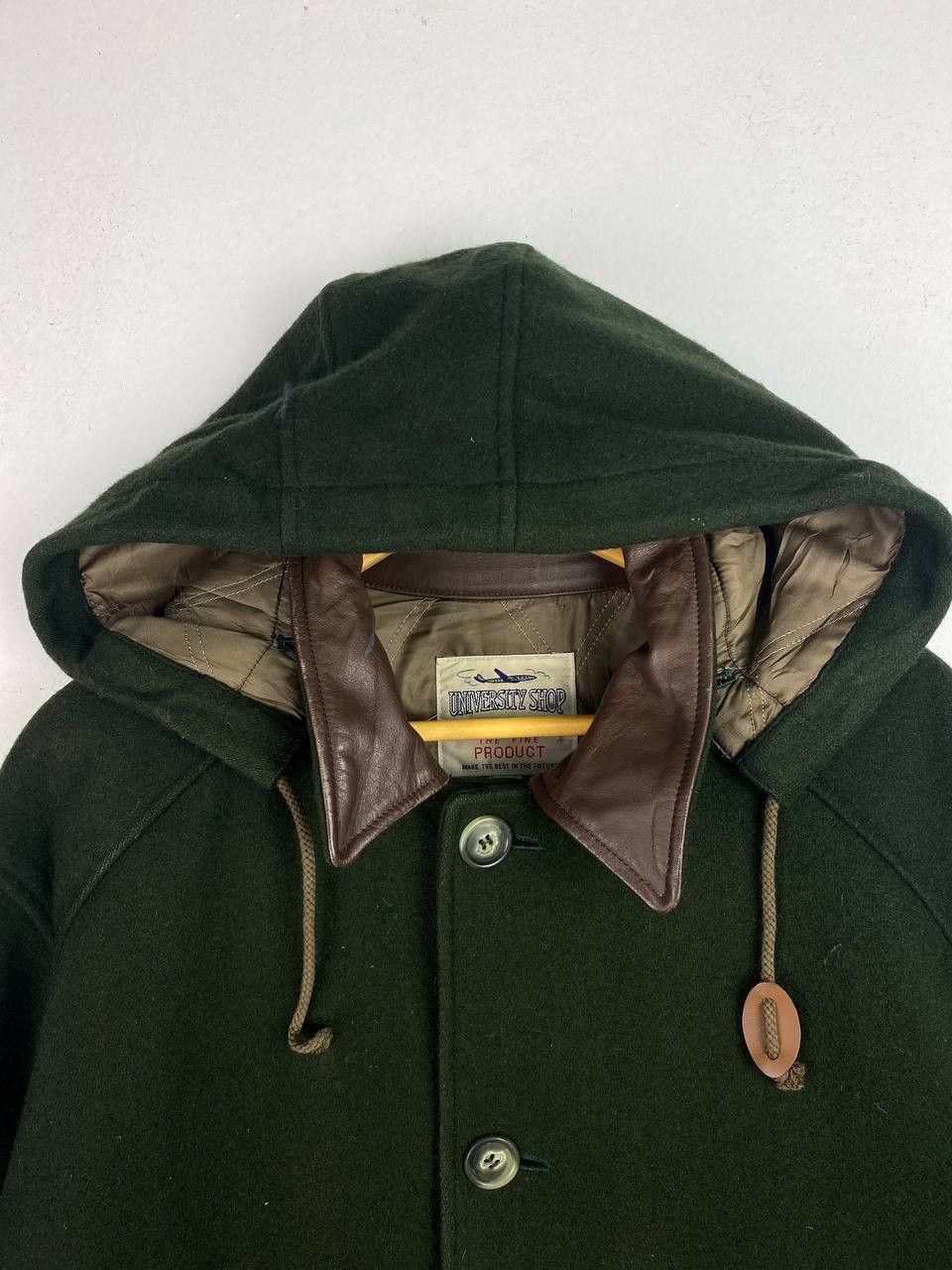Japanese Brand japanese brands wool jacket partially leather nice design Size US M / EU 48-50 / 2 - 2 Thumbnail