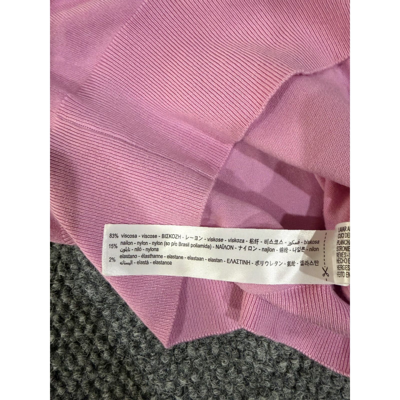Zara Zara Sweater Womens Medium Pink Crewneck Gold Button Cuff Pullover Knit Size M / US 6-8 / IT 42-44 - 7 Thumbnail