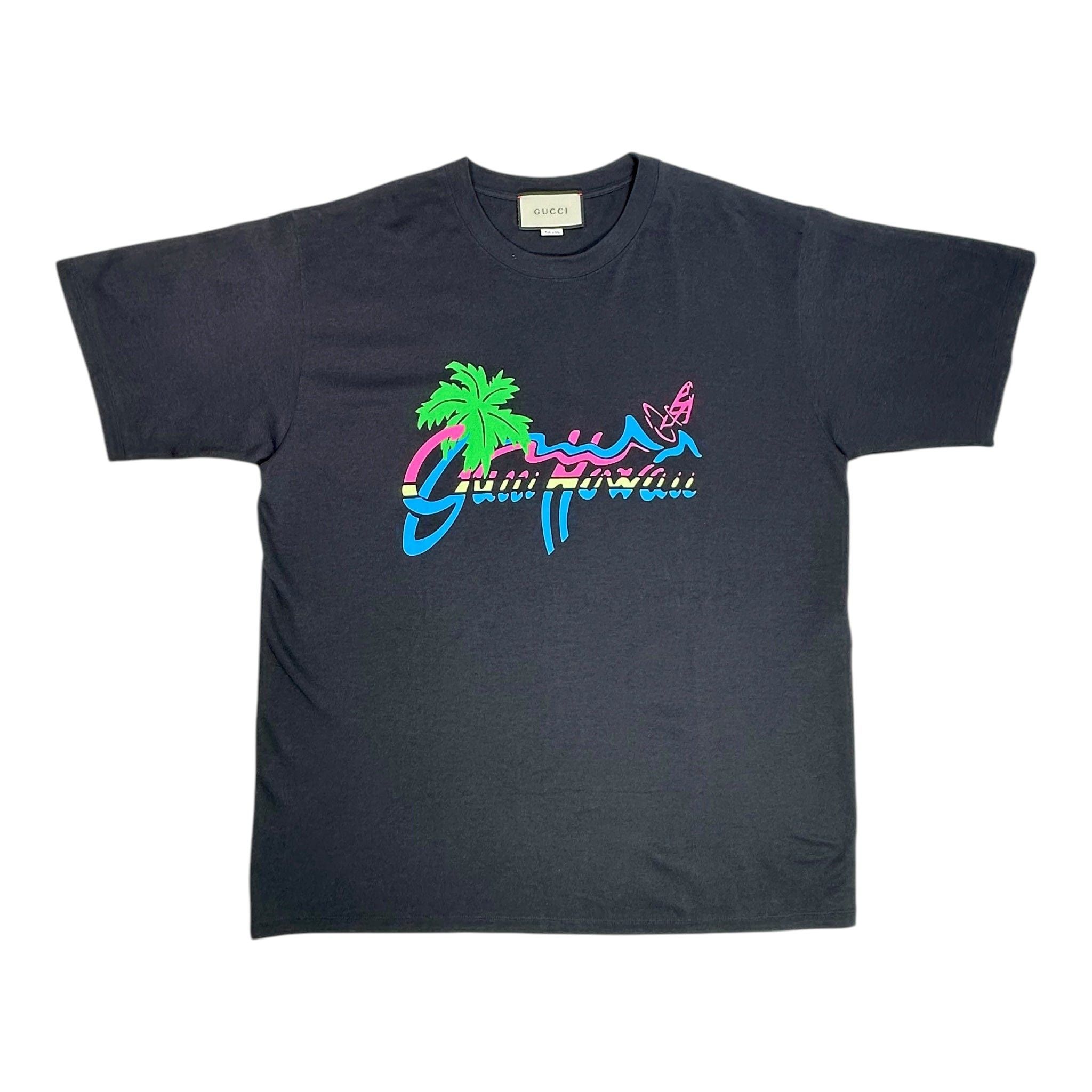 Hawaii Short Sleeve Tee Shirt Black