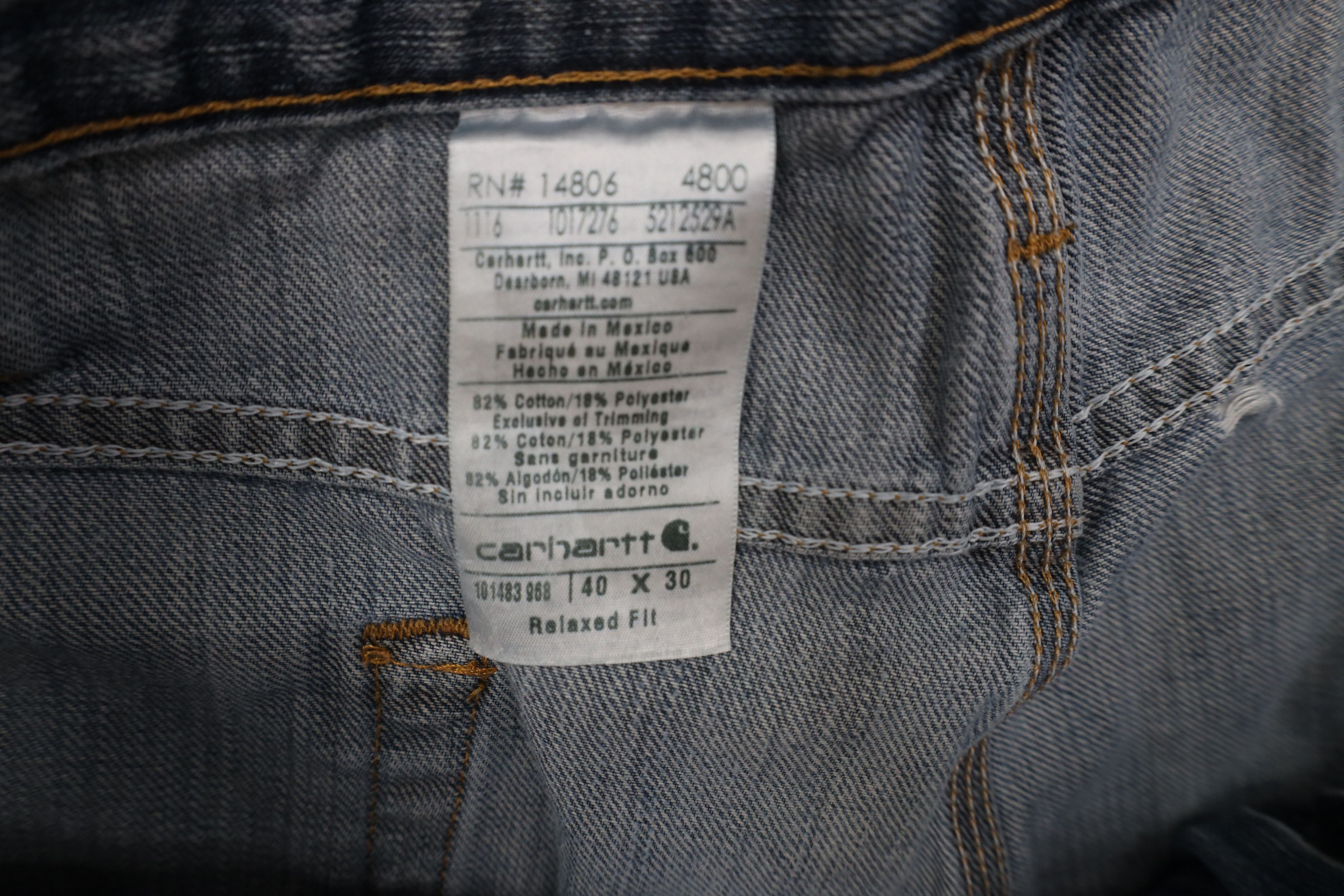Carhartt Vintage Y2K Carhartt Relaxed Fit Wide Leg Denim Jeans Blue Size US 40 / EU 56 - 11 Thumbnail