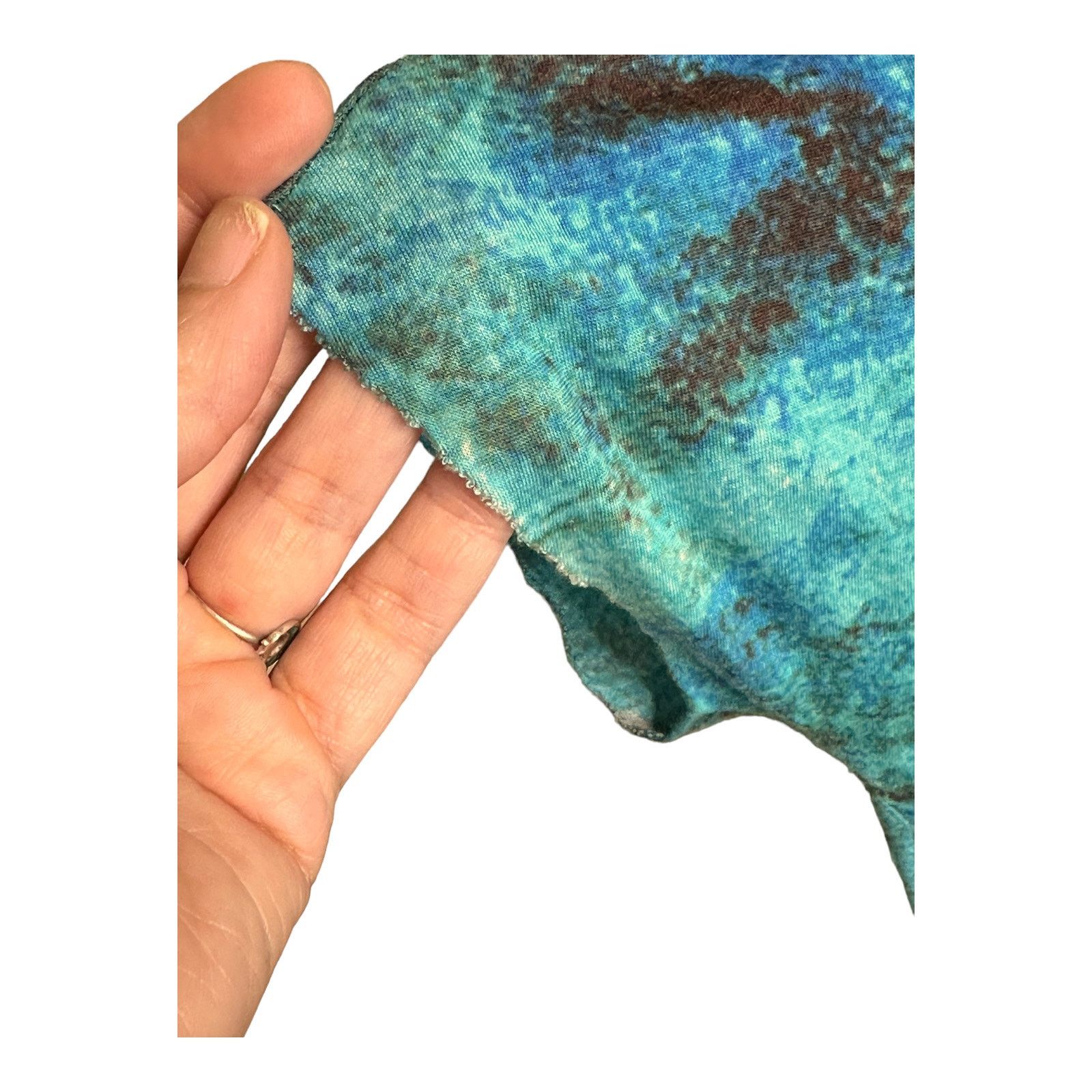 Anthropologie ETT TWA blue splatter short sleeves tunic top size XS Size XS / US 0-2 / IT 36-38 - 7 Thumbnail