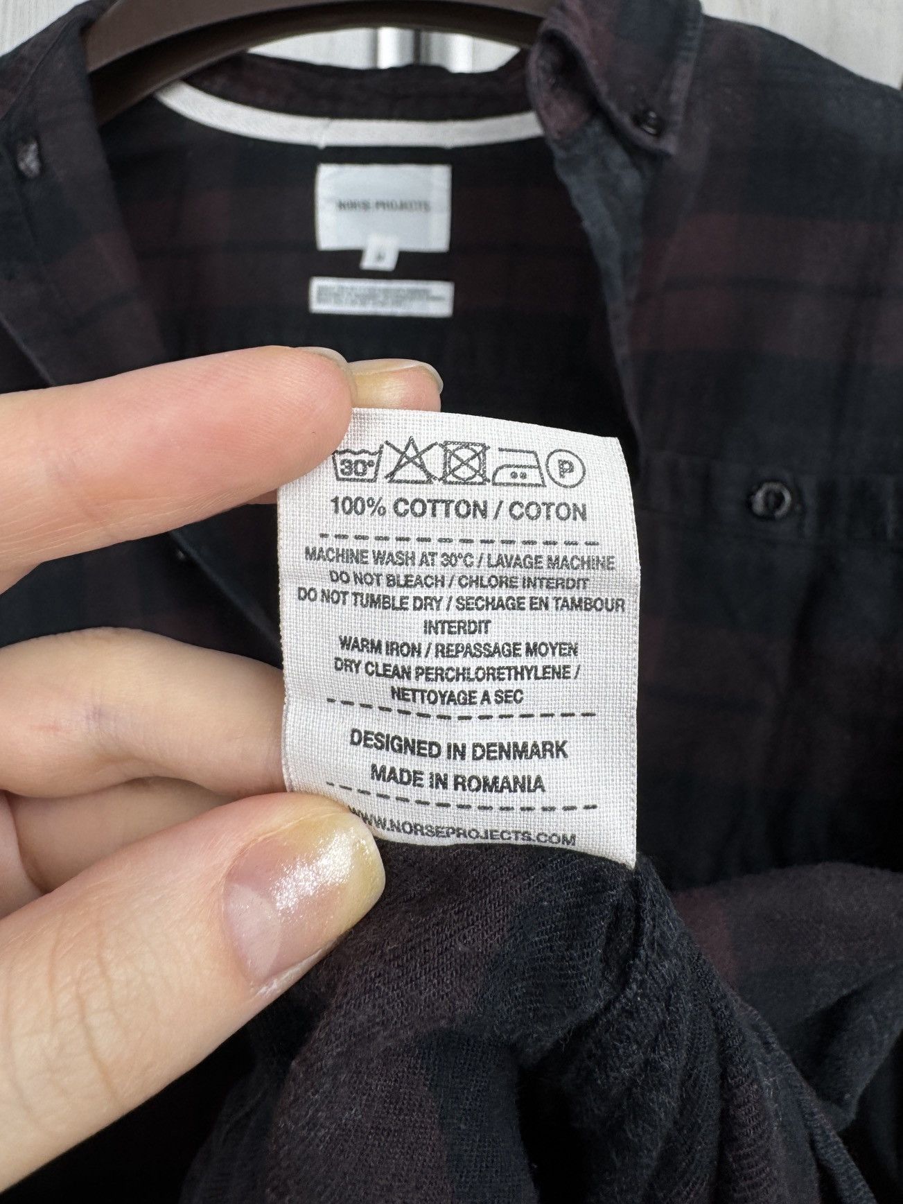Norse Projects Norse Projects Anton Flannel check long sleeve shirt Size US M / EU 48-50 / 2 - 12 Thumbnail