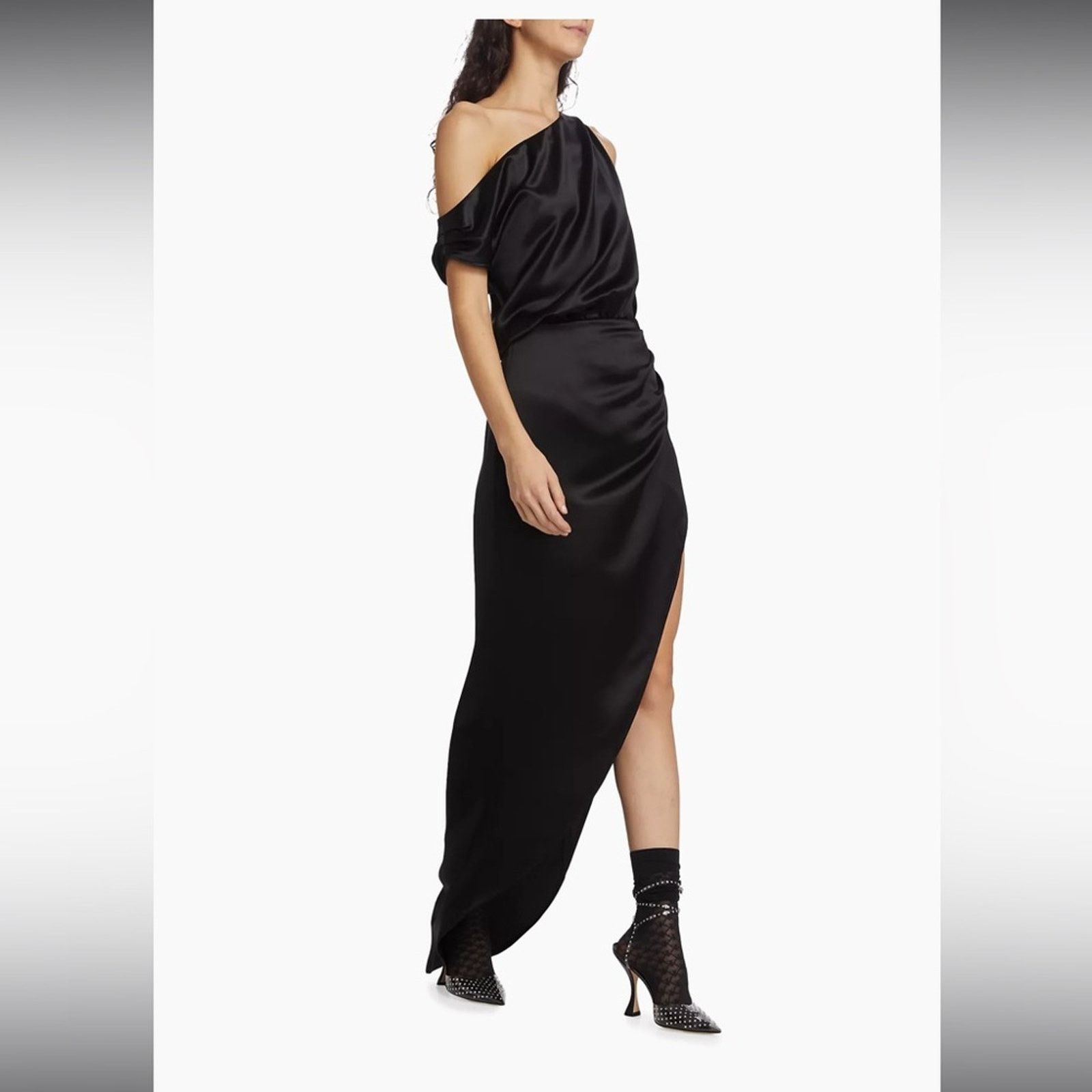 REVOLVE Nonchalant Label Dinah Draped Dress Black S Size S / US 4 / IT 40 - 5 Thumbnail