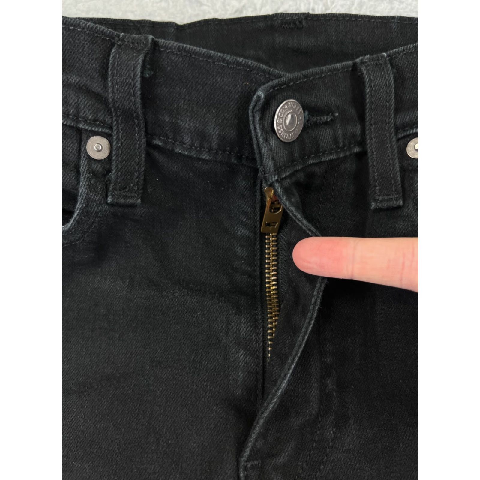 Levi's Levi's 510 Jeans Slim Fit Black Denim 31 29in 5-Pocket Cotton Blend Zip Mens Jeans Size US 31 - 5 Thumbnail