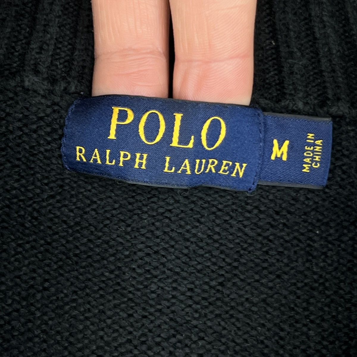 Polo Ralph Lauren Vintage Polo Ralph Lauren Halfzip Pullover Sweatshirt Black Size US M / EU 48-50 / 2 - 5 Thumbnail