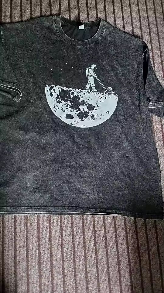 Japanese Brand Washed Out Style Mopping Moon Size US M / EU 48-50 / 2 - 2 Thumbnail