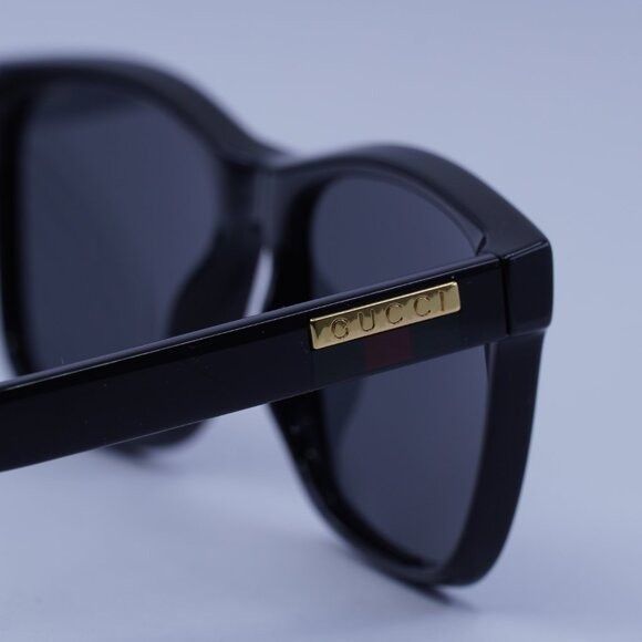 Gucci Gucci GG0746S 001 Sunglasses Black Square Frame, Grey Lenses Size ONE SIZE - 5 Thumbnail