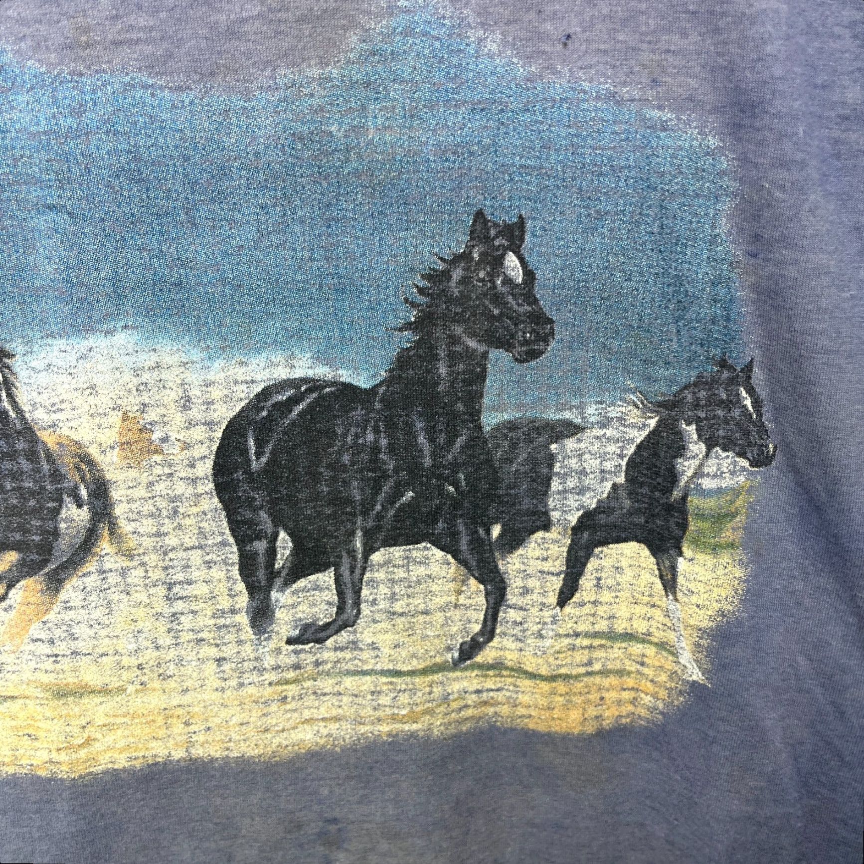 Vintage VINTAGE 90s Sun Faded Horse Nature T Shirt Large Size US M / EU 48-50 / 2 - 4 Thumbnail