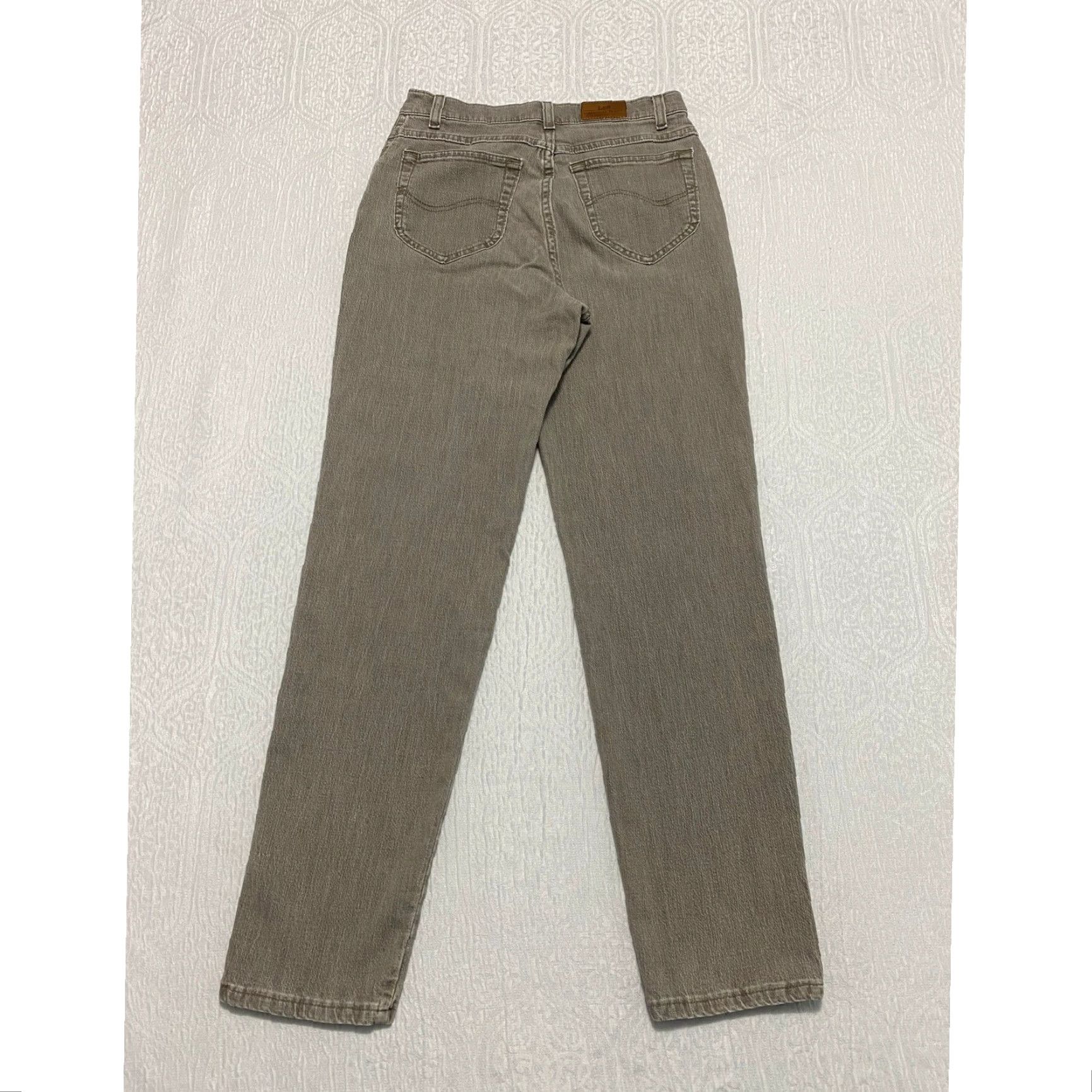 Lee VINTAGE Lee Jeans Straight Stretch Women's 10 Brown High Rise Size 32" / US 10 / IT 46 - 2 Thumbnail