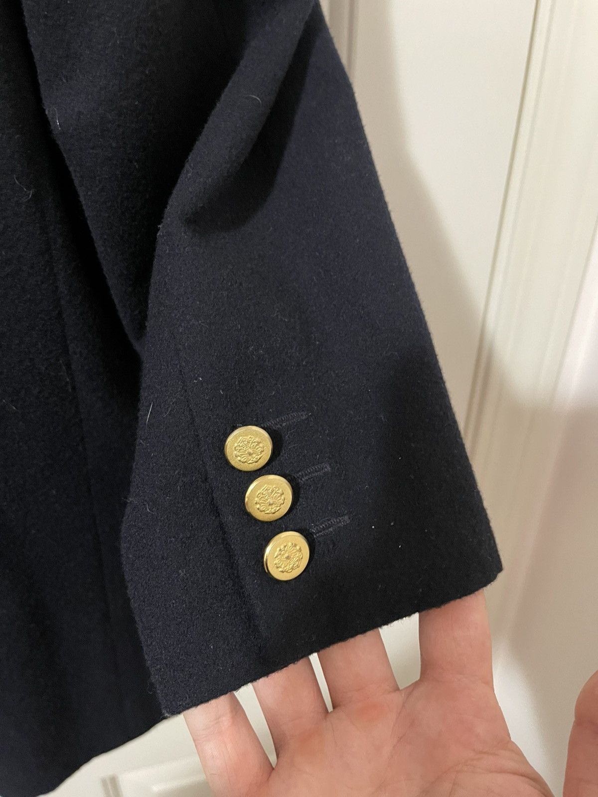 Balenciaga Vintage Balenciaga Wool Long Button Up Overcoat Size US S / EU 44-46 / 1 - 7 Thumbnail