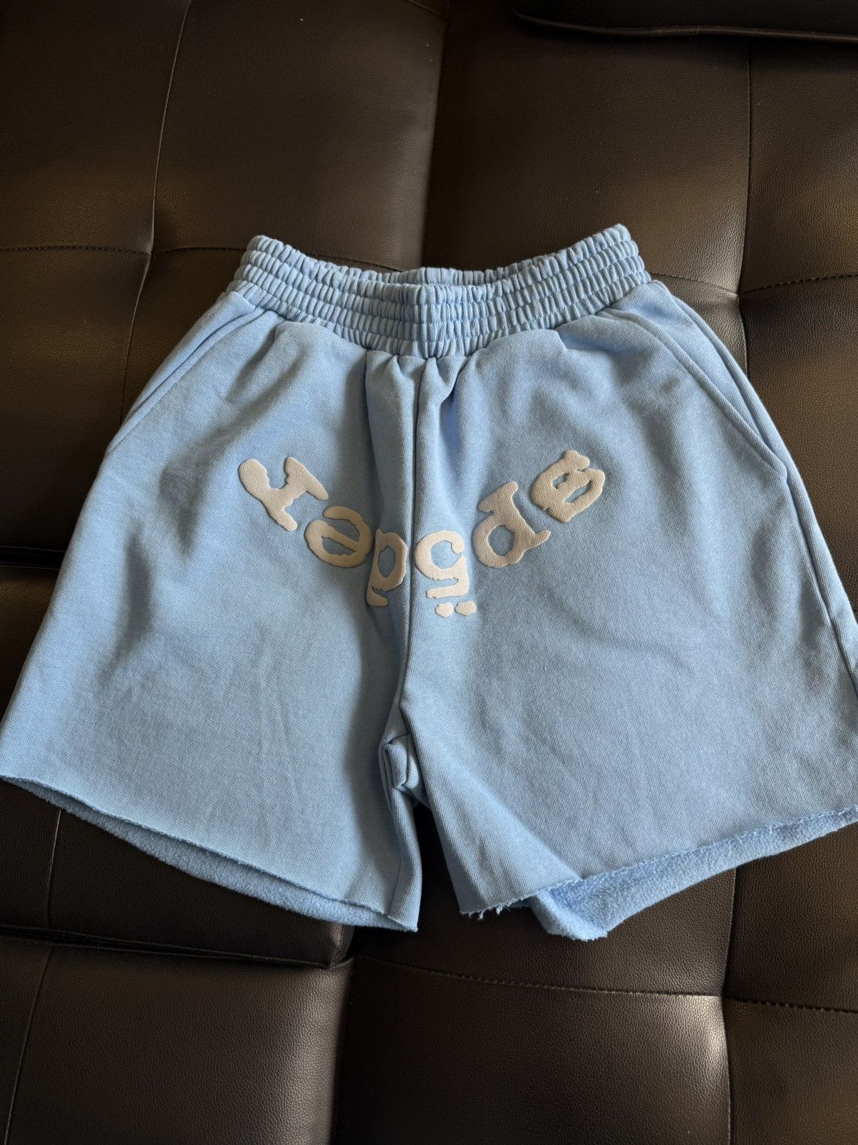 Sp5der Sp5der Sweatshorts Blue Size Small (NEW) Size US 29 - 2 Thumbnail