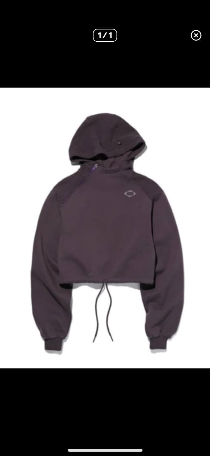 MSCHF MSCHF small cropped side zip hoodie purple dusk Size S / US 4 / IT 40 - 1 Thumbnail