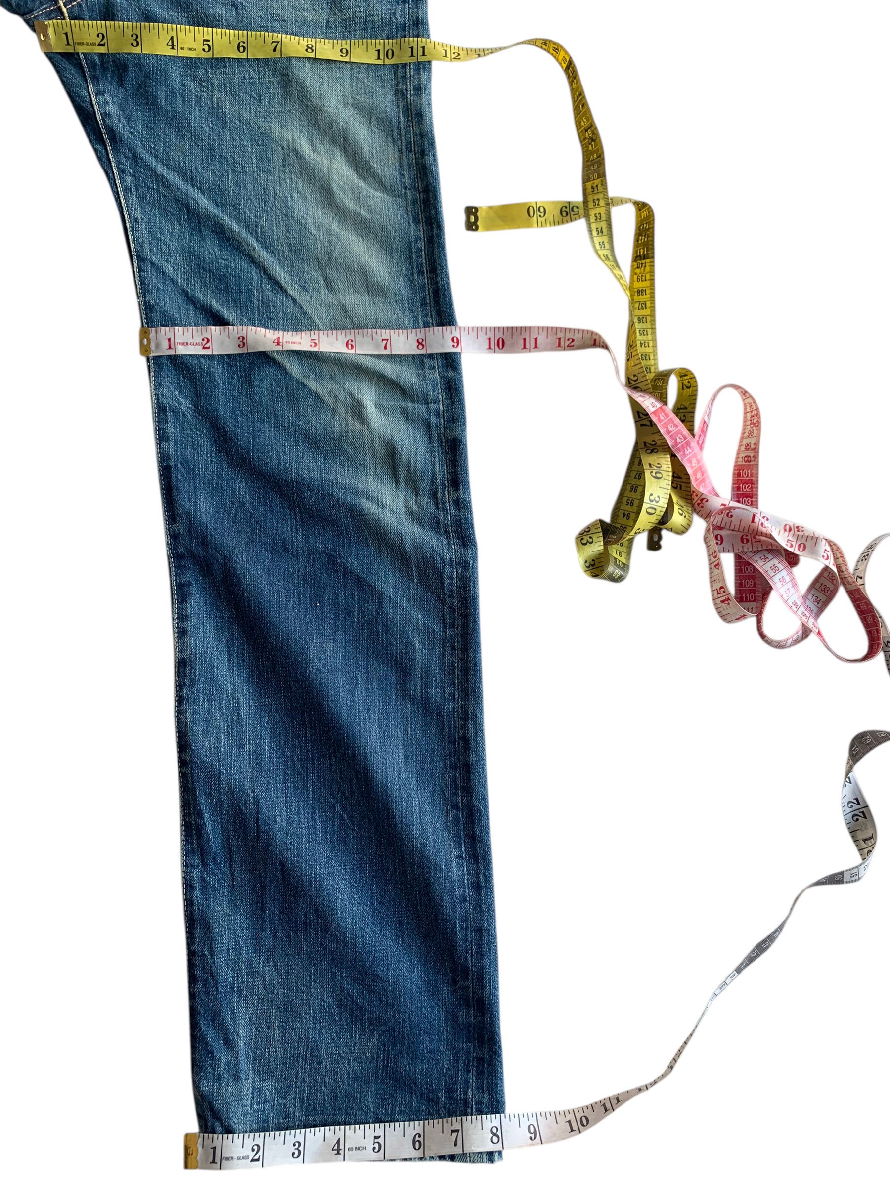 OMNIGOD VINTAGE OMNIGOD SELVEDGE RUSTY JAPANESE DISTRESSED DENIM Size US 29 - 25 Thumbnail