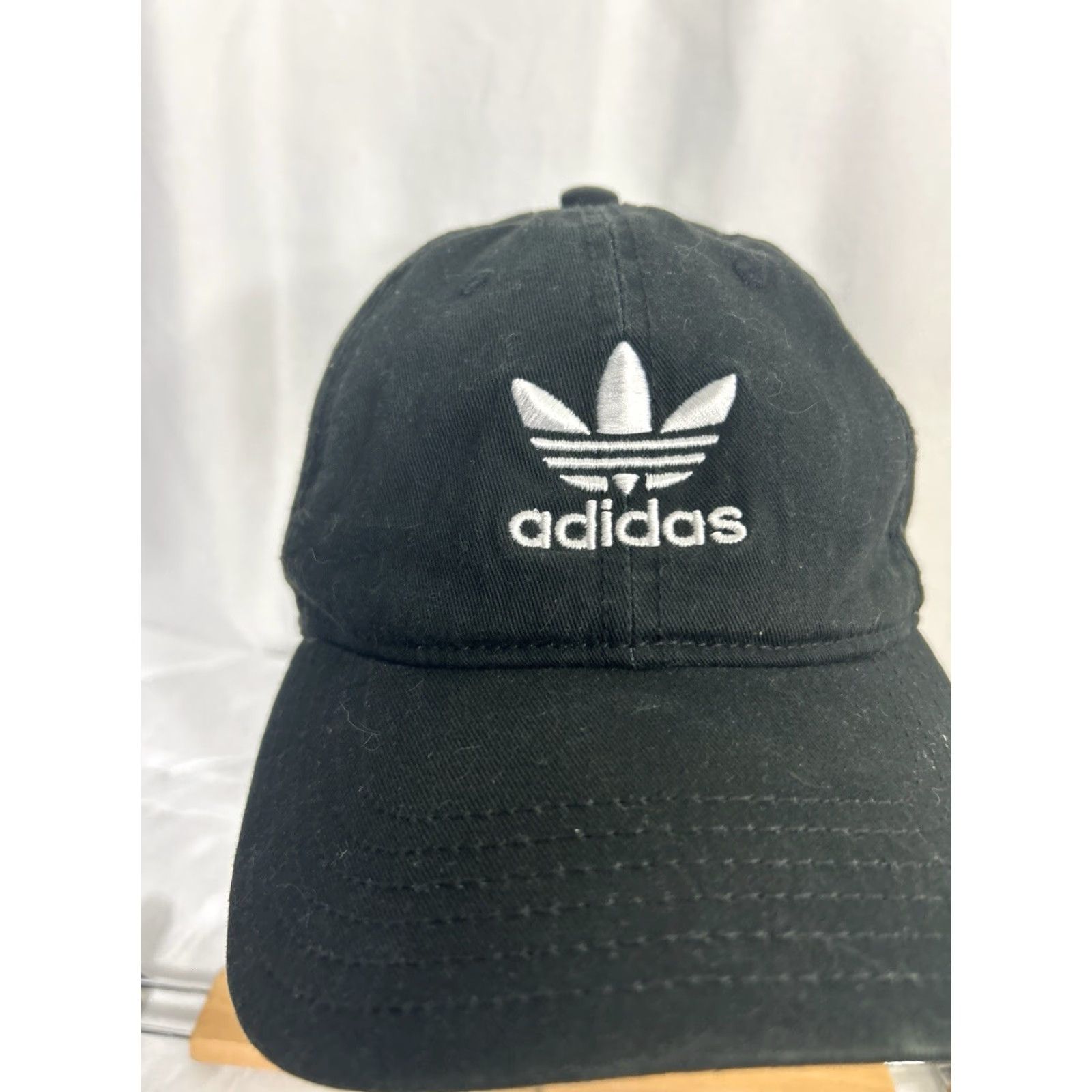 Adidas Adidas Baseball Cap Strapback Black White Adjustable Trefoil Mens One Size Cap Size ONE SIZE - 5 Thumbnail