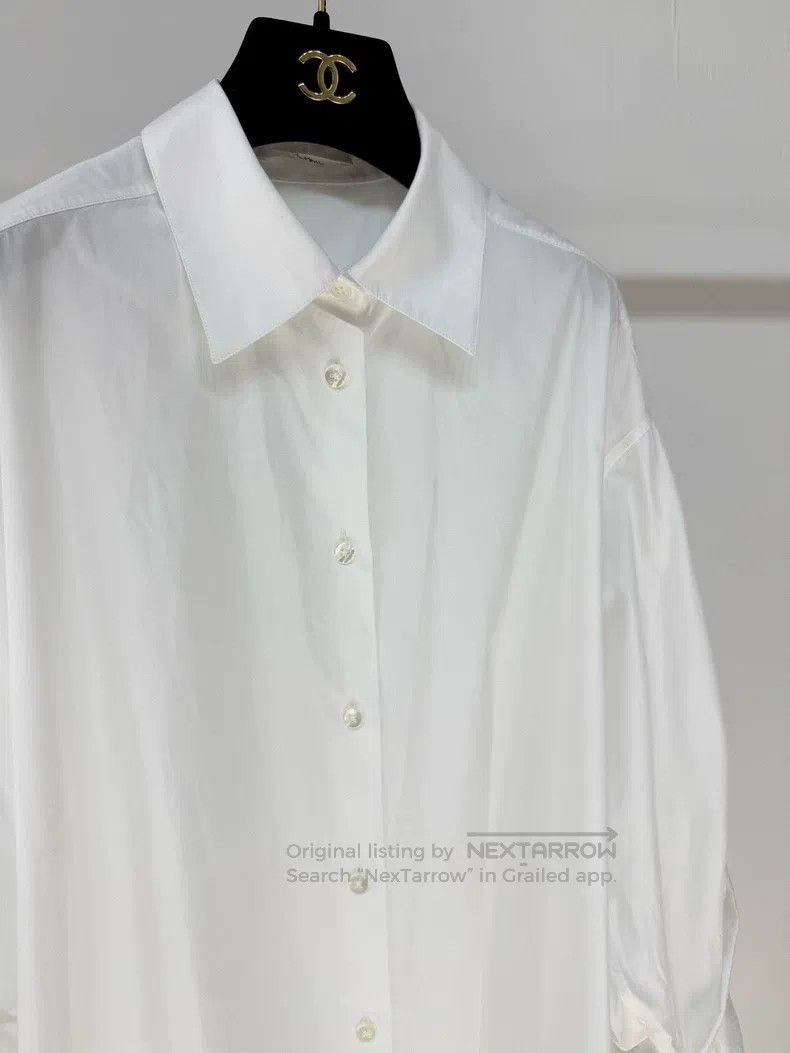 The Row The Row size 0 Silhouette white cotton shirt Size XXS / US 00 / IT 34 - 3 Thumbnail