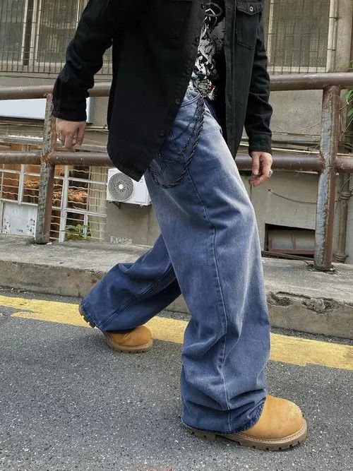 Japanese Brand × Vintage Skate Baggy Denim Jeans Loose Vintage Size US 32 / EU 48 - 1 Thumbnail