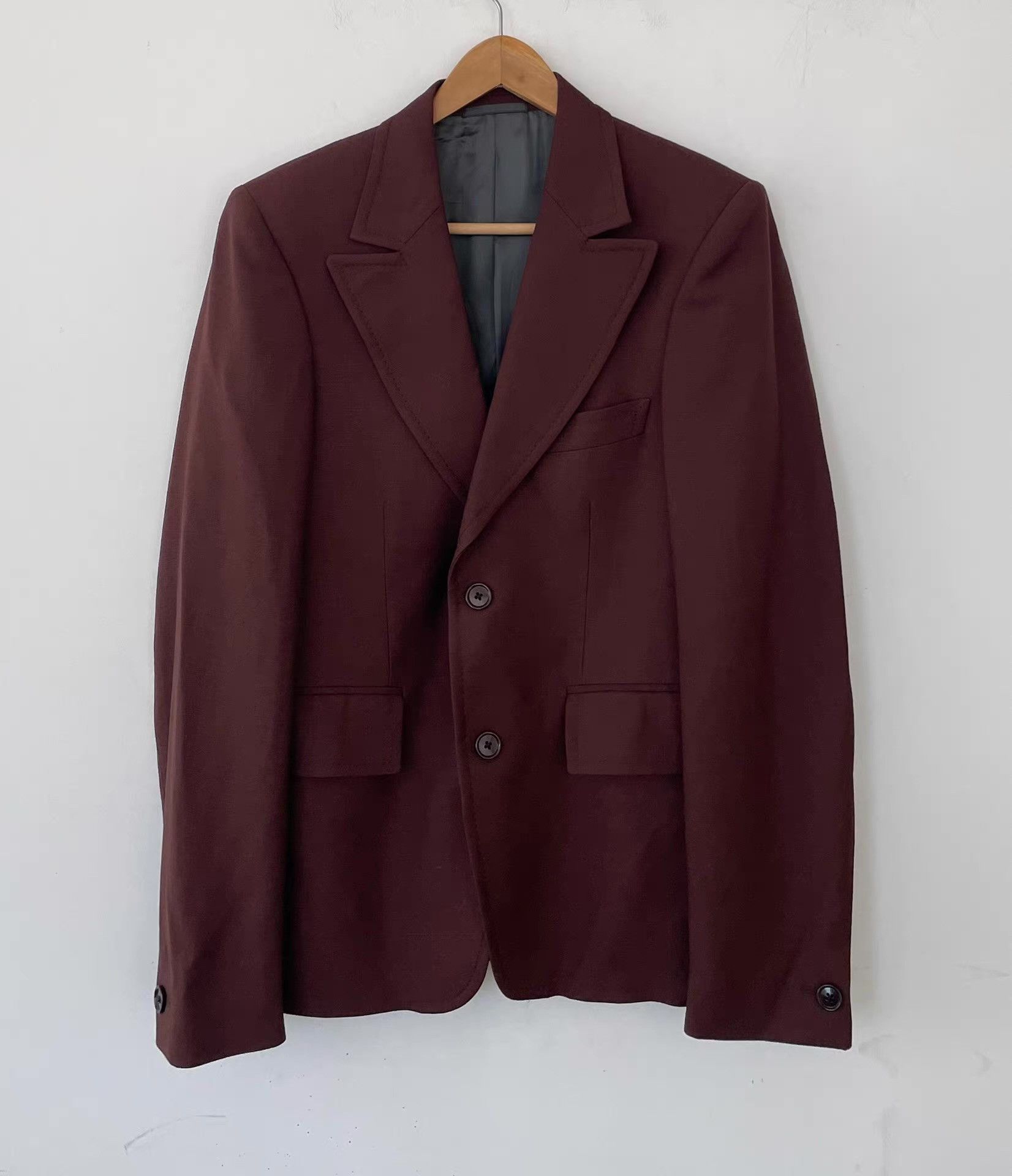 Miu Miu Miu Miu Men's Two-Button Blazer Ｑ21 Size 46R - 1 Thumbnail