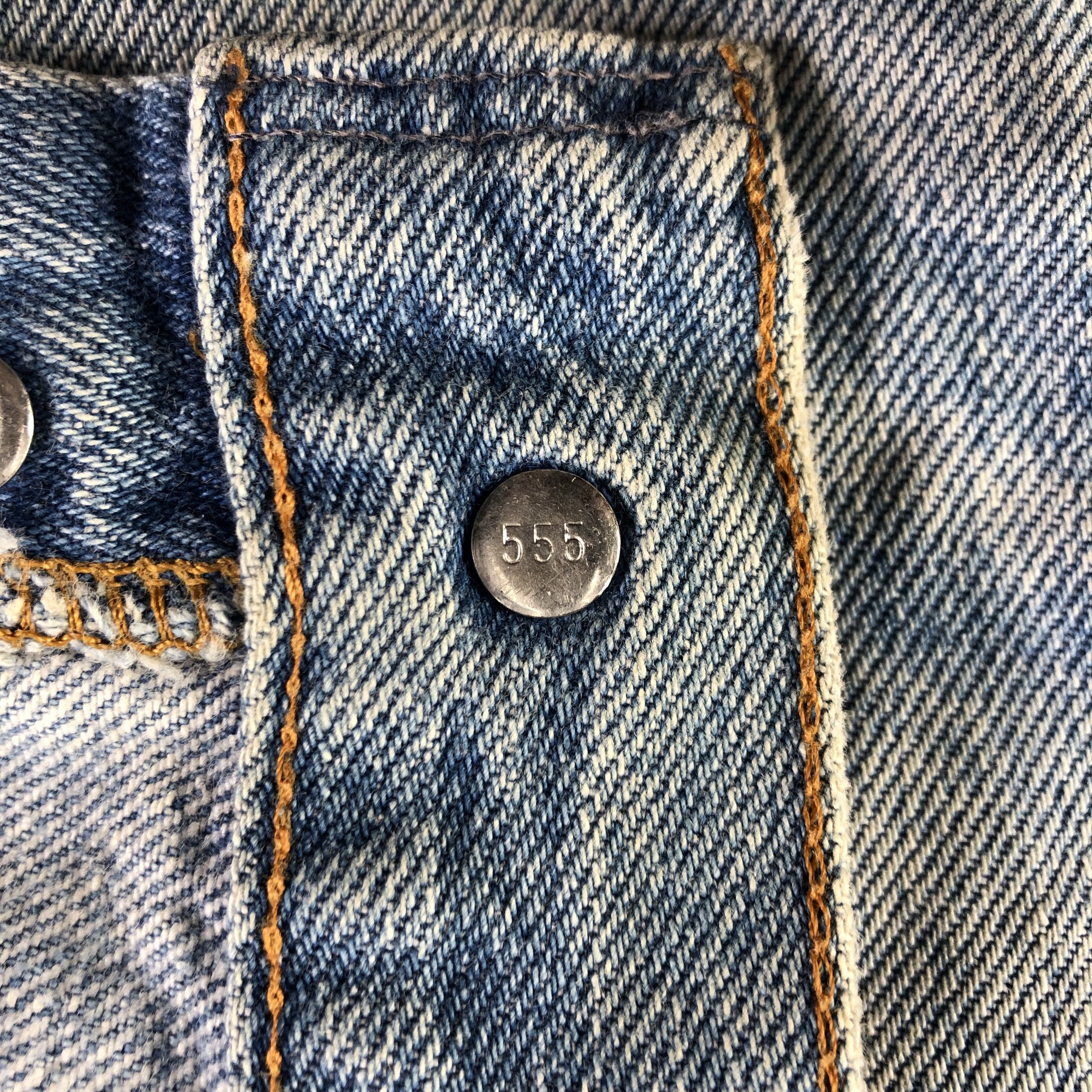 Levi's Vintage 90s Levis 501 Jeans Rusty Wash Denim KJ2311 Size US 27 - 10 Thumbnail
