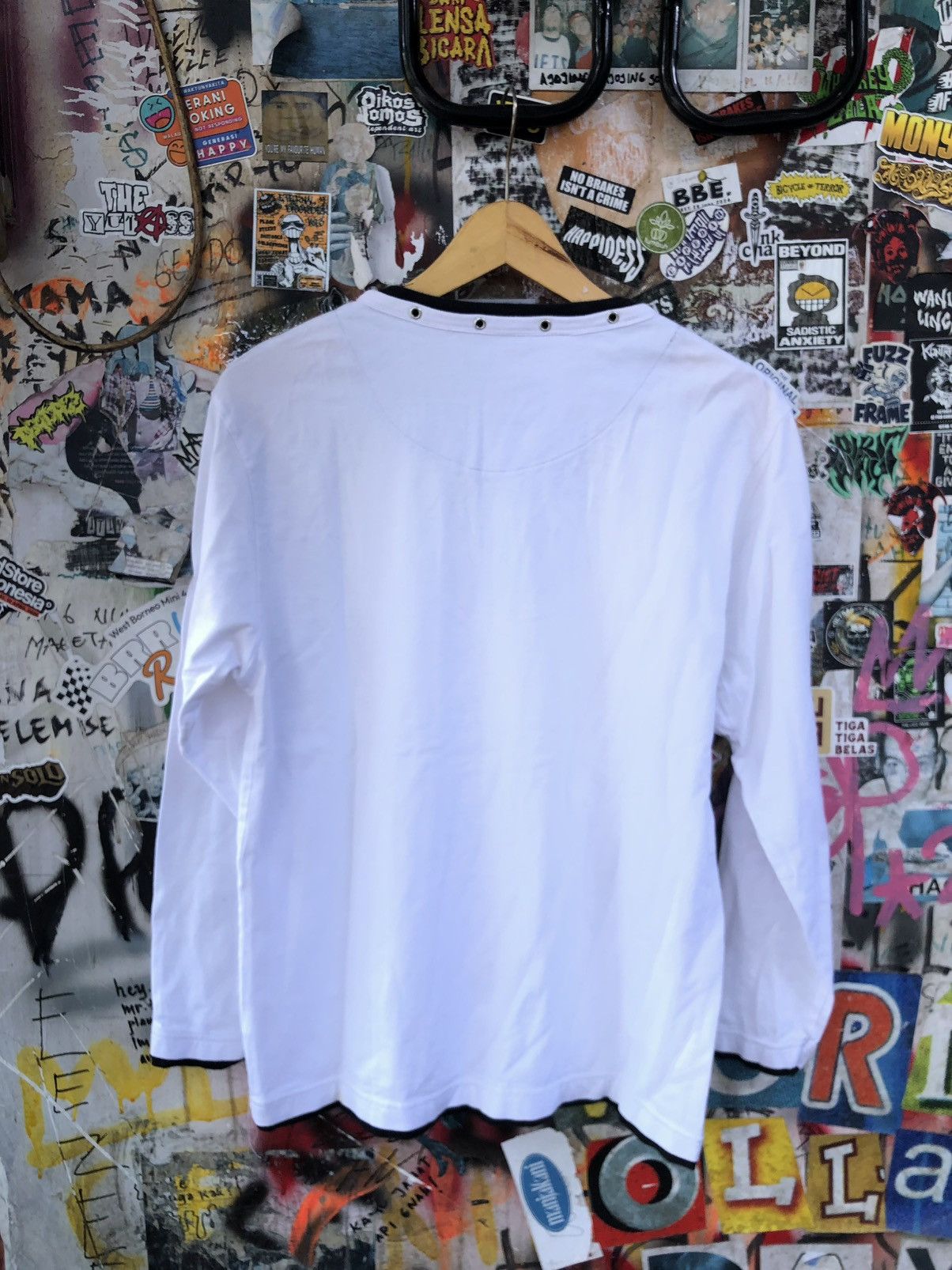 Japanese Brand JAPANESE SHIFT UP POEM DOUBLE LAYER LONGSLEEVE Size US L / EU 52-54 / 3 - 3 Thumbnail