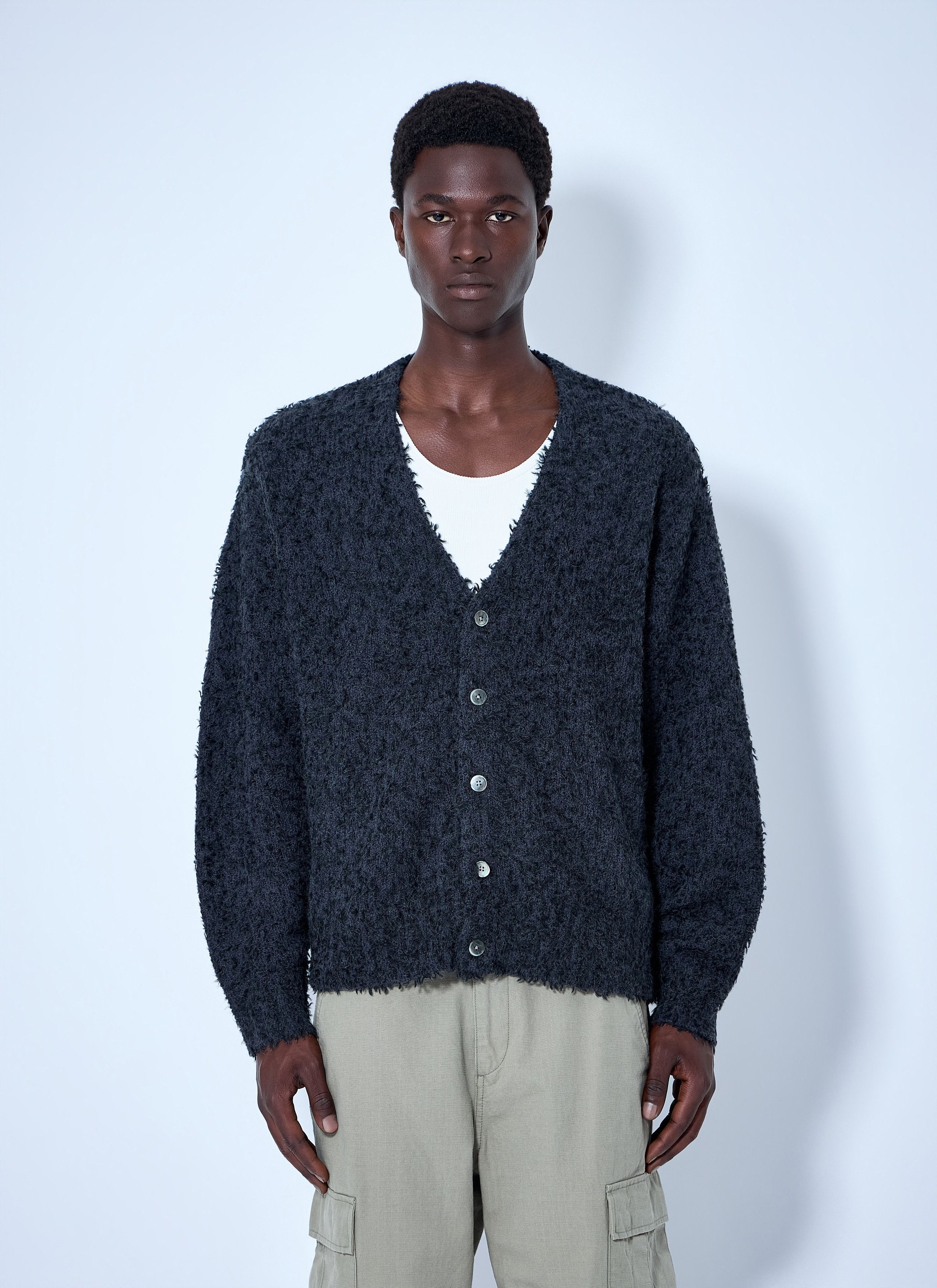 Stussy Stüssy Shaggy Cardigan Deep Navy | Grailed