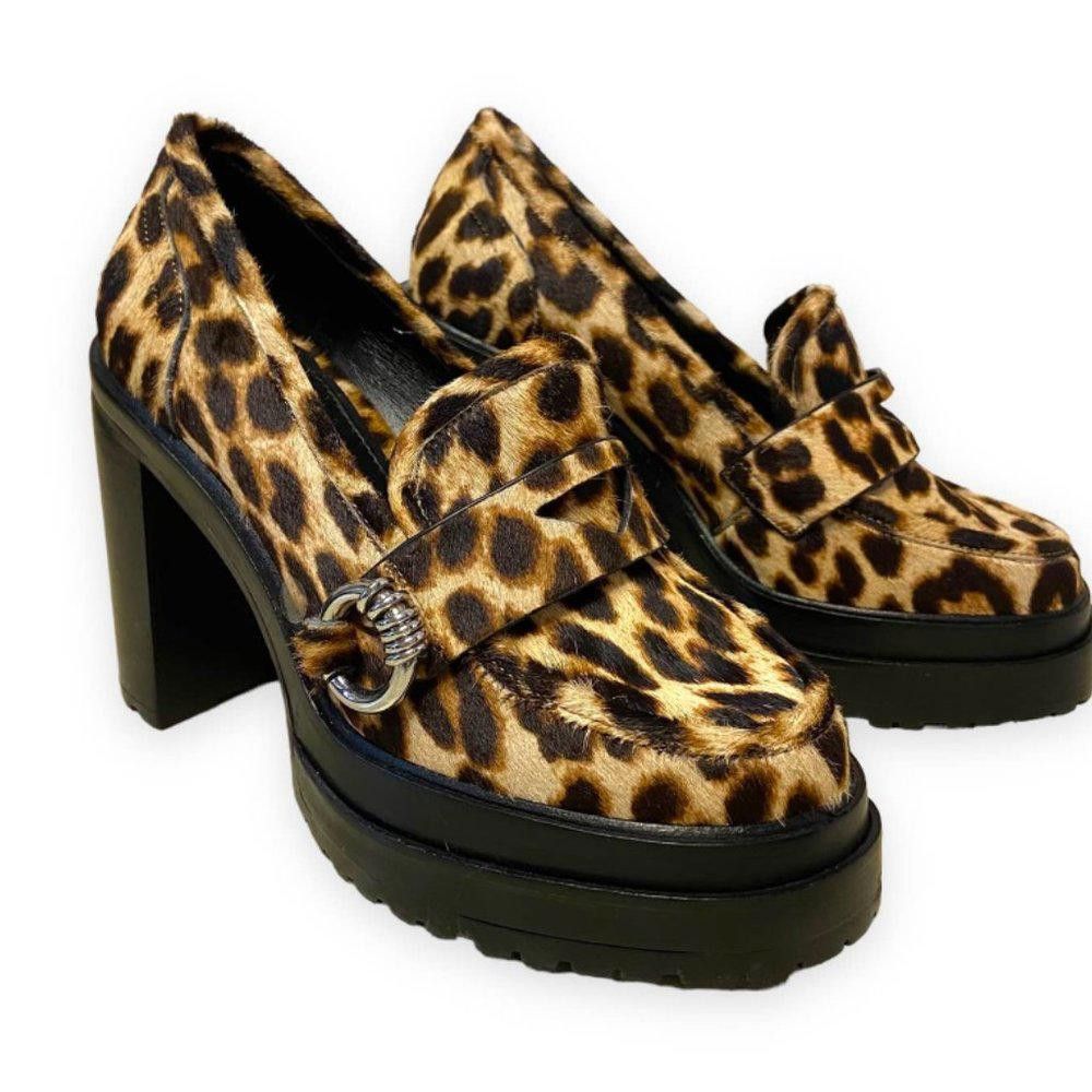 Other Gianni Bini Maxxwelle Leopard Print Platform Block Heel- NWT Size US 7.5 / IT 37.5 - 8 Thumbnail