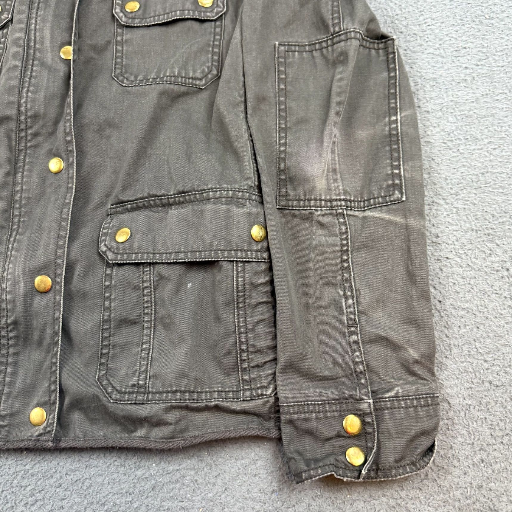J.Crew J.CREW Field Jacket Mens Medium Bedford Military Jacket Green Pockets Relaxed Workwear Size M / US 6-8 / IT 42-44 - 2 Thumbnail