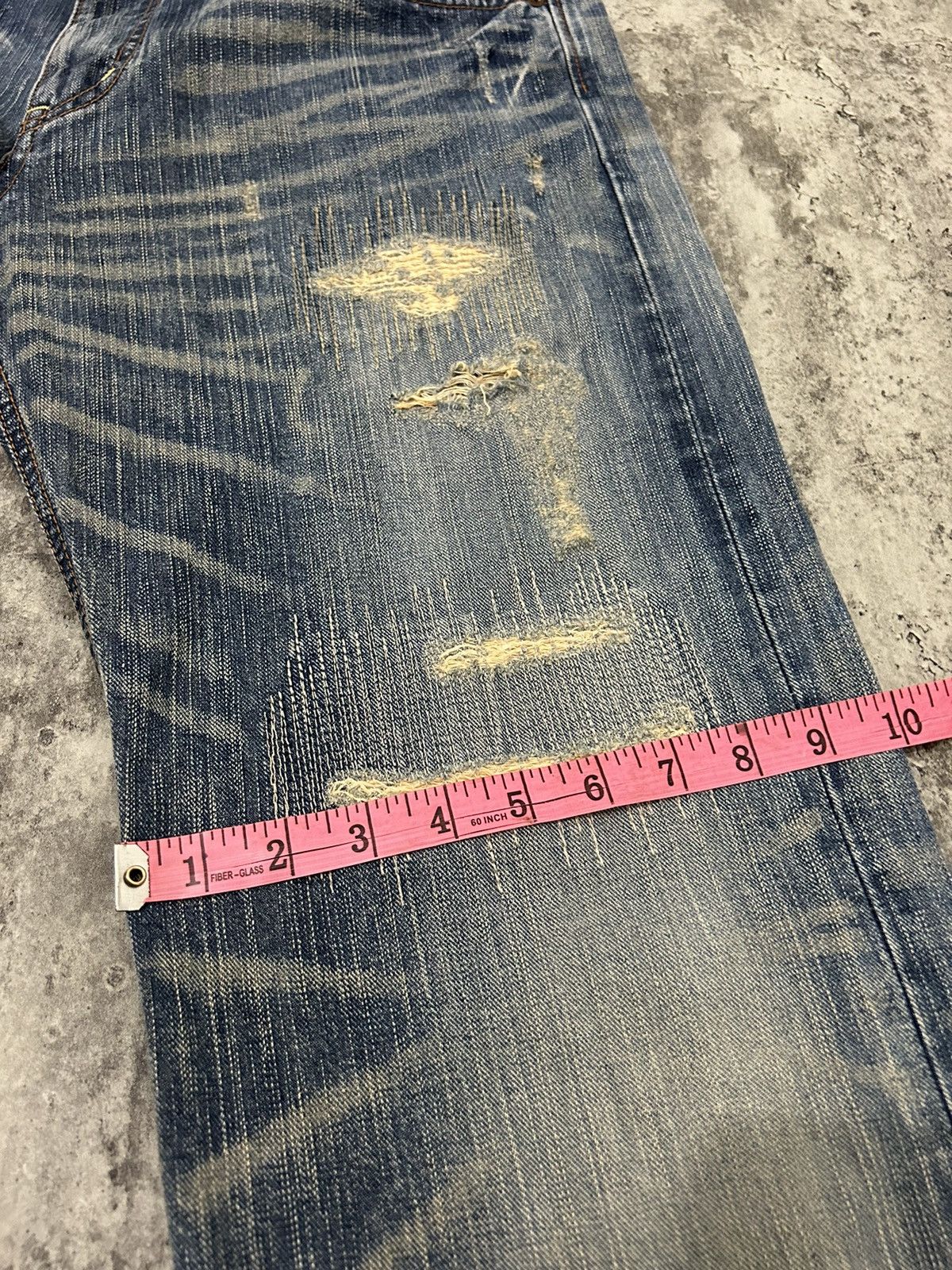Edwin Vintage Edwin Japan Distressed Jeans Size US 36 / EU 52 - 18 Thumbnail