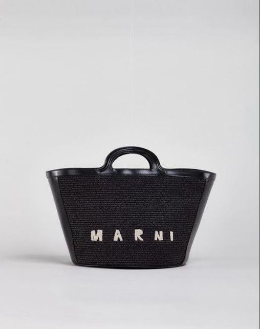 Marni o1w1db11024 Size: OS / Tropicalia Small Handbag in Black Size ONE SIZE - 1 Thumbnail