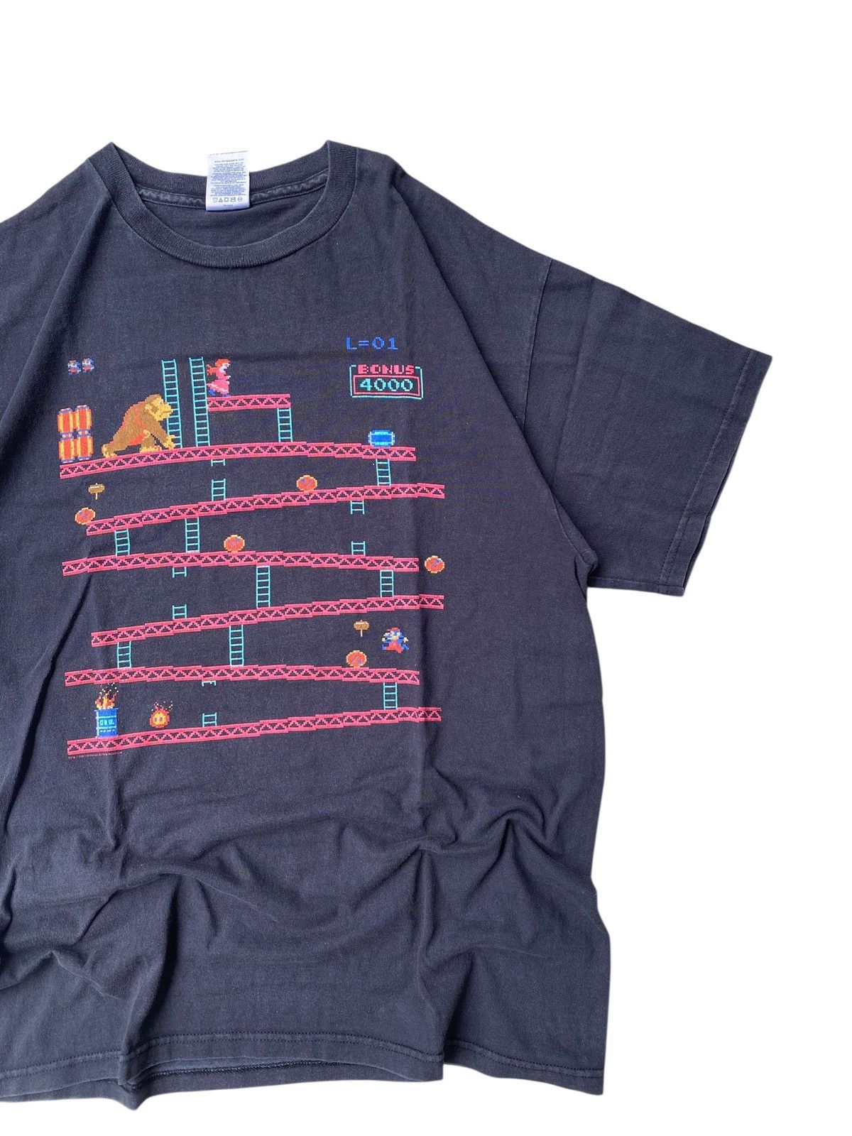 Nintendo 2006 Donkey Kong Arcade Videogame Mario Bros Princess Peach Size US L / EU 52-54 / 3 - 2 Thumbnail