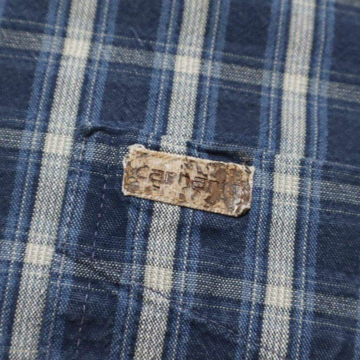 Carhartt VINTAGE Carhartt Rugged Twill Union Button Down Shirt Blue Men L Size US L / EU 52-54 / 3 - 7 Thumbnail