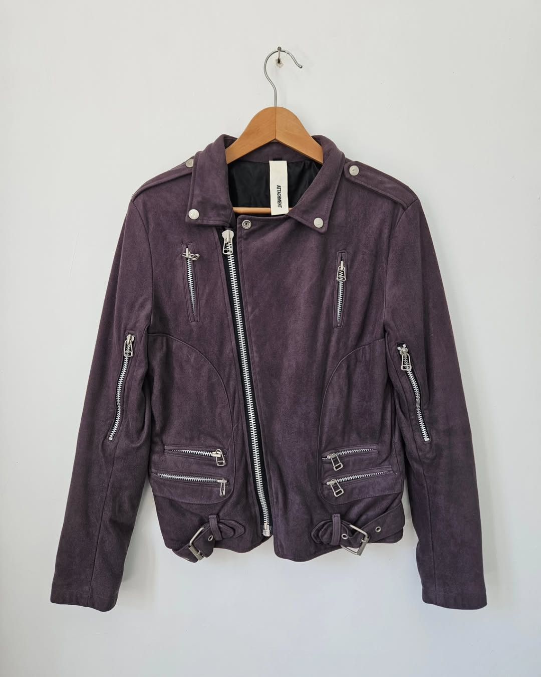 Kazuyuki Kumagai Attachment ATTACHMENT Suede Leather Bondage Punk Jacket Size US M / EU 48-50 / 2 - 2 Thumbnail
