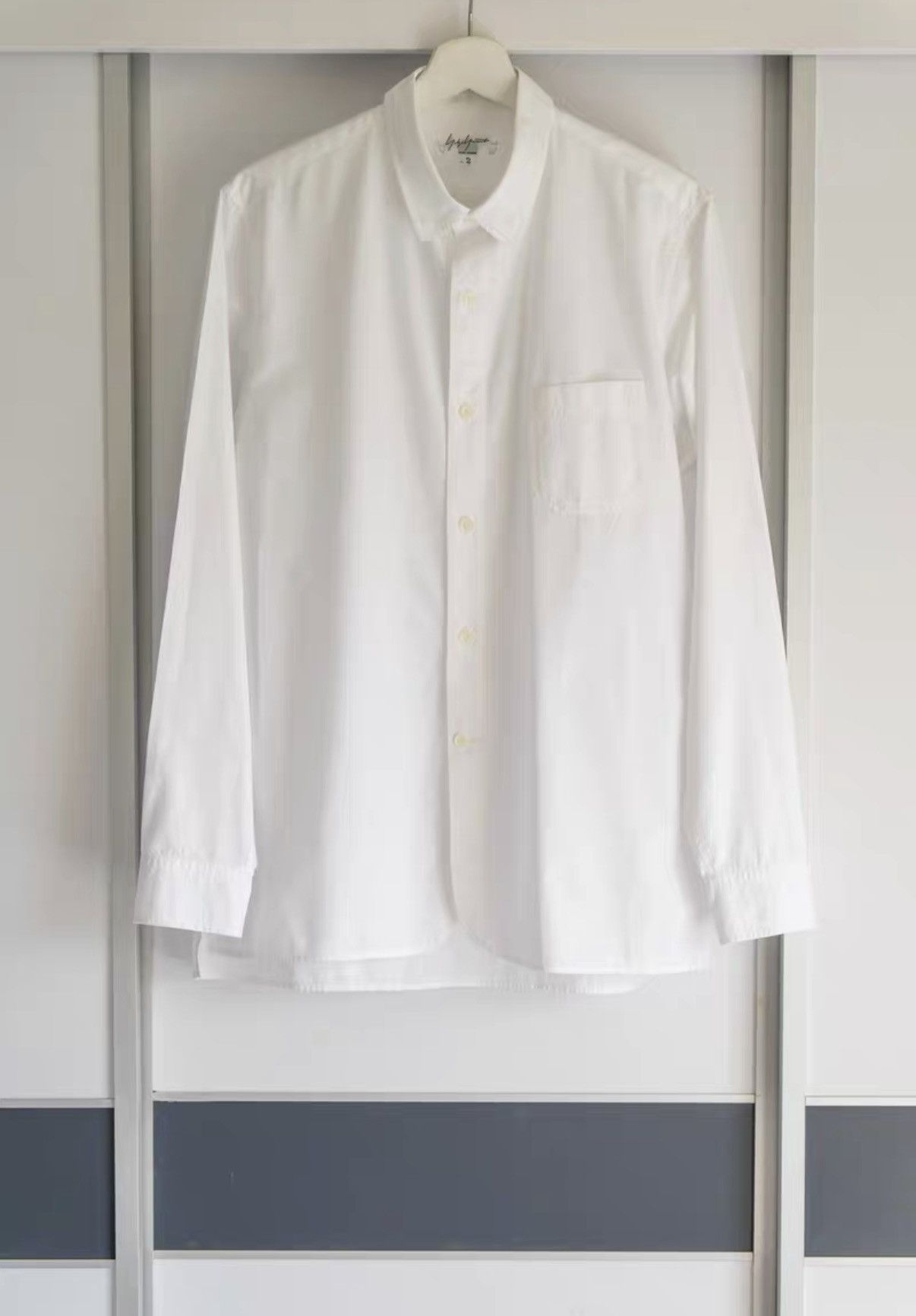 Yohji Yamamoto Yohji Yamamoto 10aw Peter Pan Collar White Shirt K4 Size US M / EU 48-50 / 2 - 1 Thumbnail