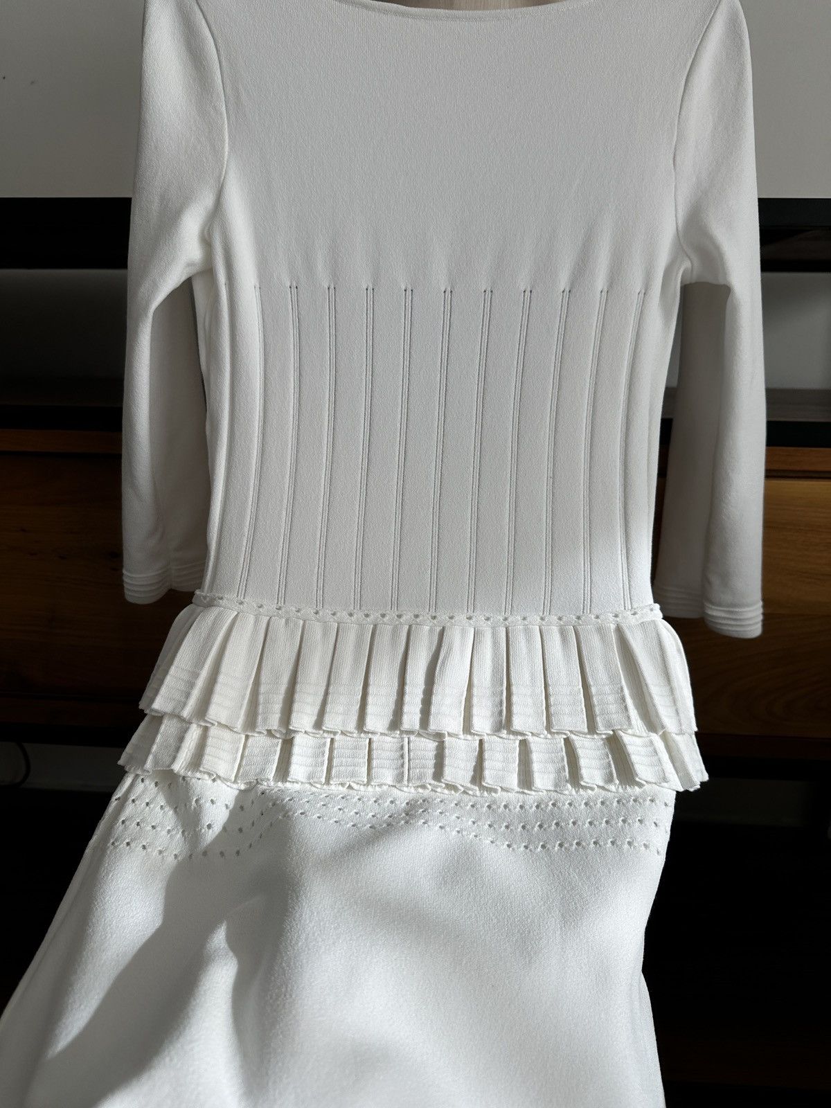 Dsquared2 Dsquared2 White Knit Open Back Dress – Made in Italy Size S / US 4 / IT 40 - 7 Thumbnail