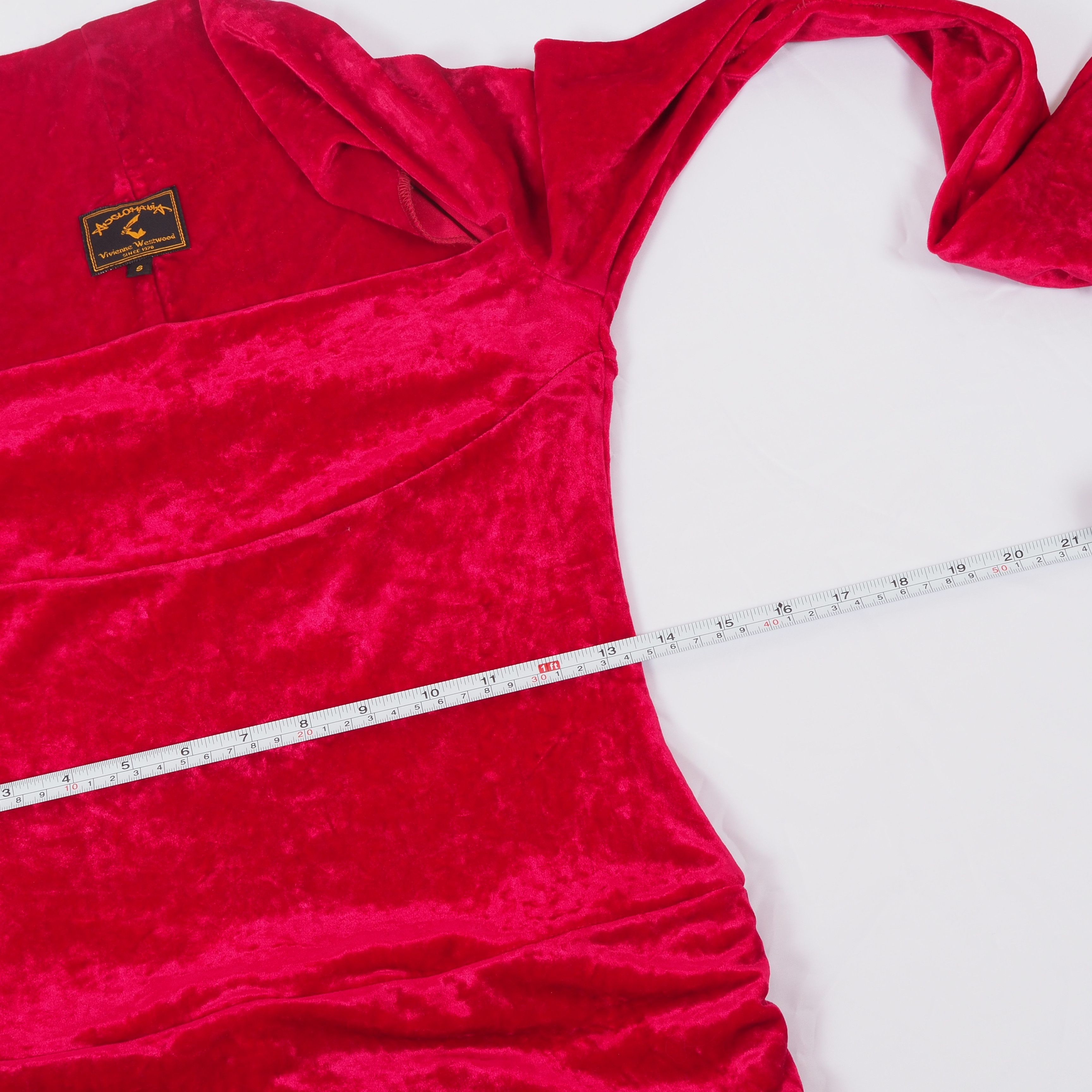 Vivienne Westwood Vivienne Westwood Anglomania Vintage Red Velvet Long Dress Size S / US 4 / IT 40 - 7 Thumbnail