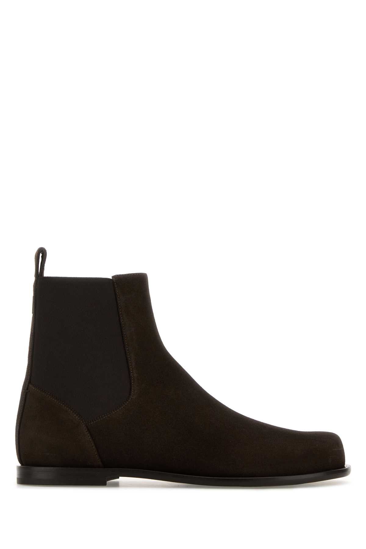Fendi Brown Suede Chelsea Ankle Boots Size US 11 / EU 44 - 1 Thumbnail