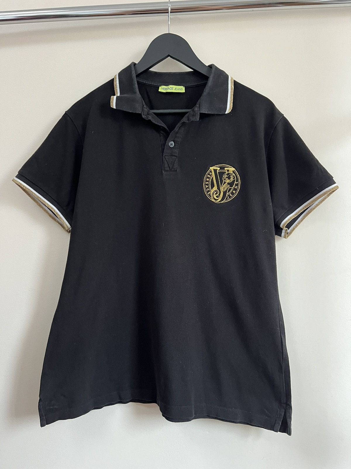 Versace Versace Jeans Polo V-Emblem Size US L / EU 52-54 / 3 - 2 Thumbnail