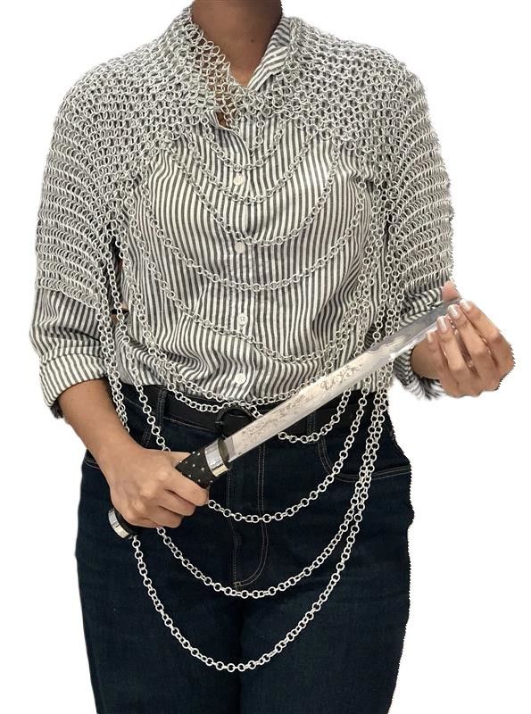 Other Aluminum Chainmail Shoulder Top Size ONE SIZE - 1 Thumbnail