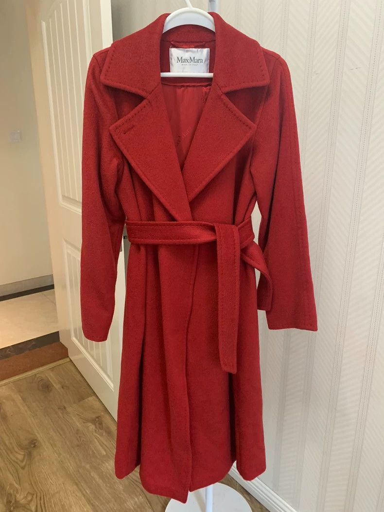 Other MaxMara Manuela Red Wool Coat-2508 Size US M / EU 48-50 / 2 - 1 Thumbnail