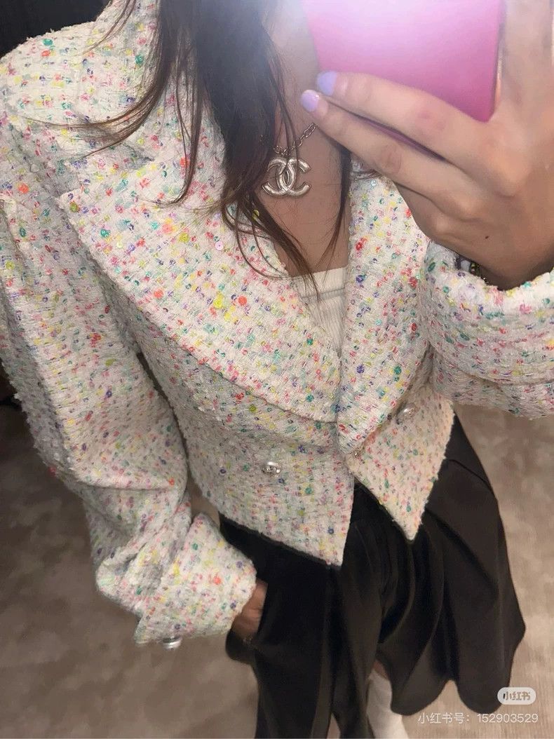 Chanel Chanel Colorful braided diamond buckle letter sequin silhou Size XS / US 0-2 / IT 36-38 - 8 Thumbnail