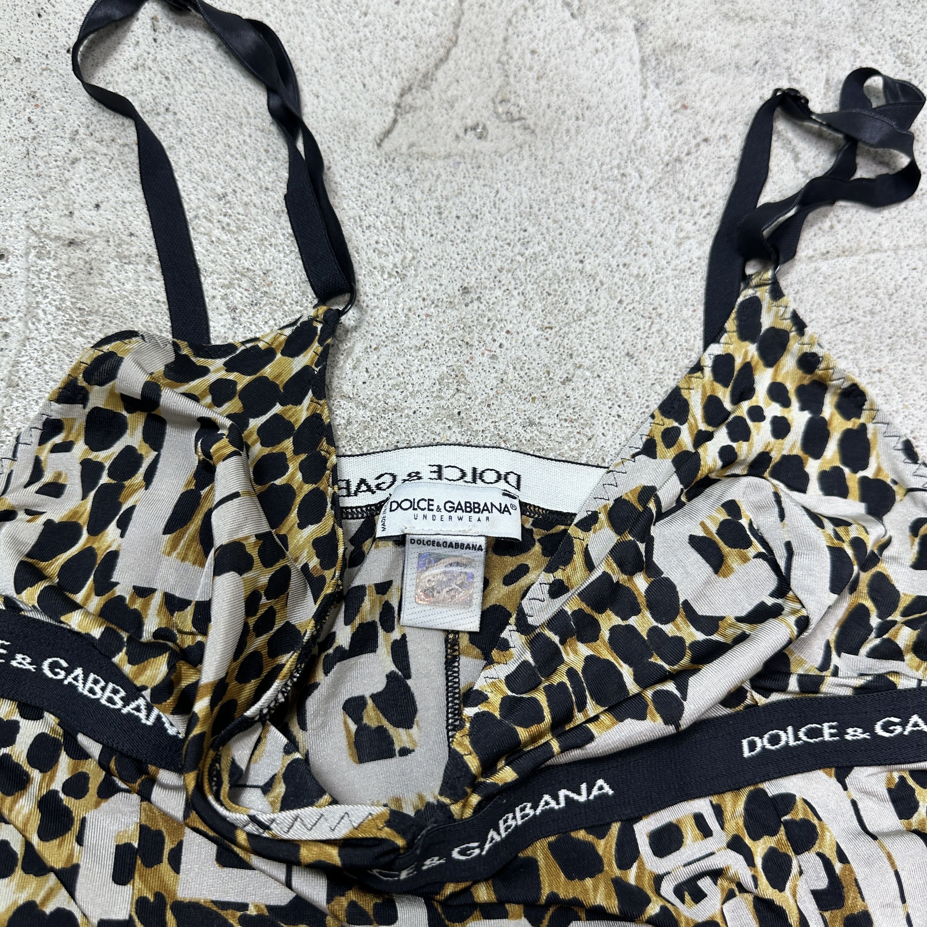 Vintage Avant Garde Old Money Dolce&Gabbana Cheetah Top Y2K