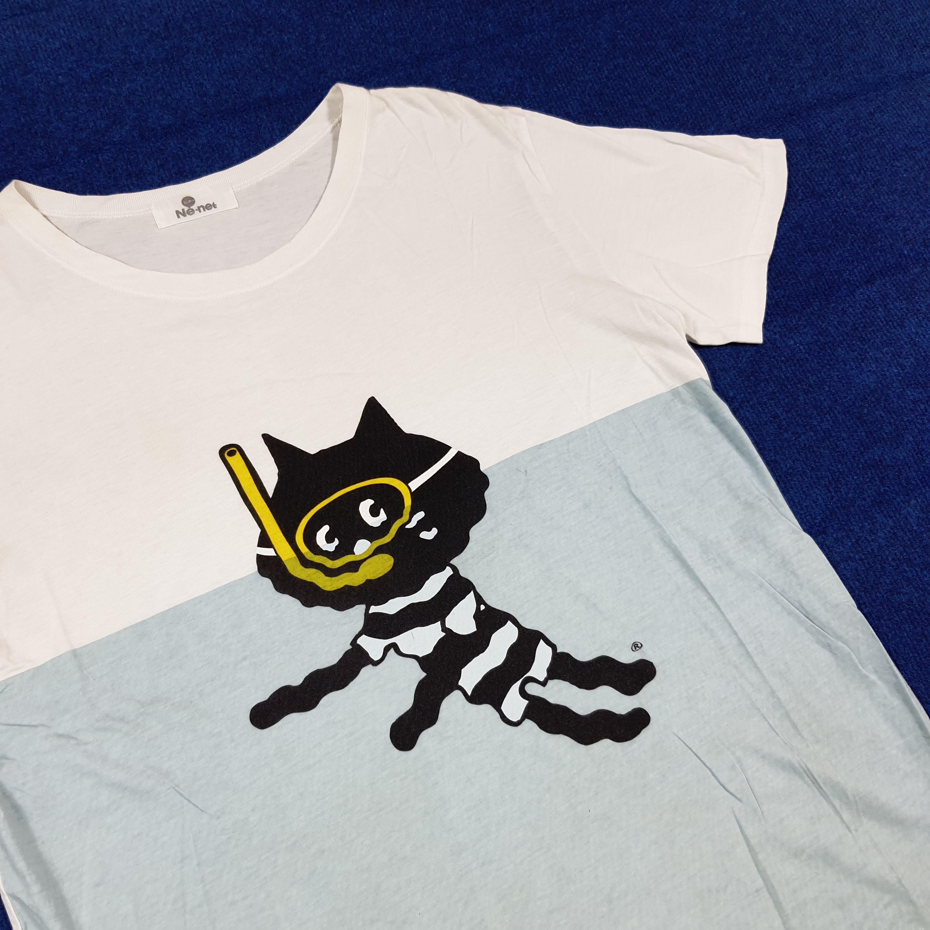 Ne-Net Vintage Ne-Net Swimming by Issey Miyake T-shirt C294N38 Size US L / EU 52-54 / 3 - 2 Thumbnail